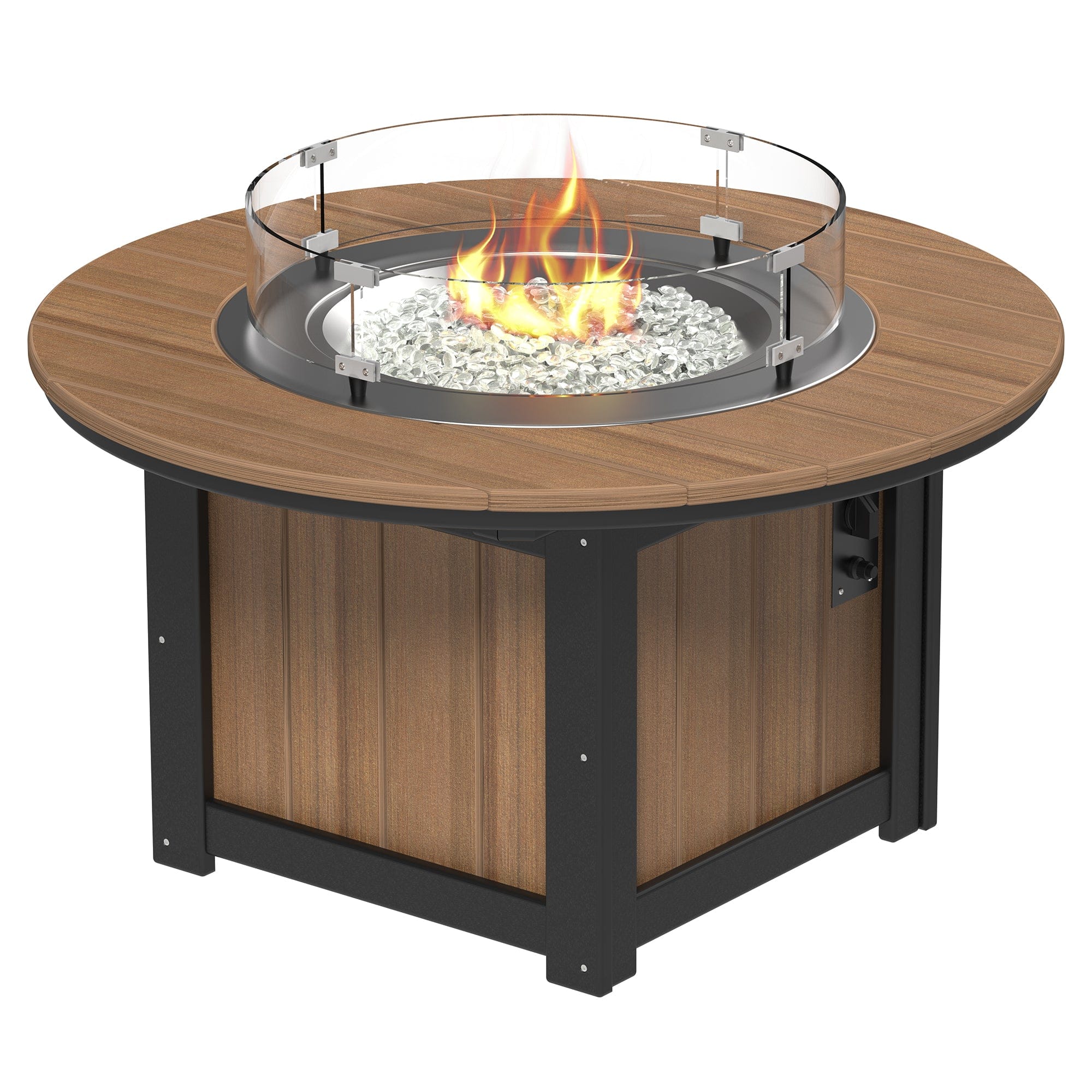 Luxcraft Lumin Poly Lumber Round Gas Fire Pit