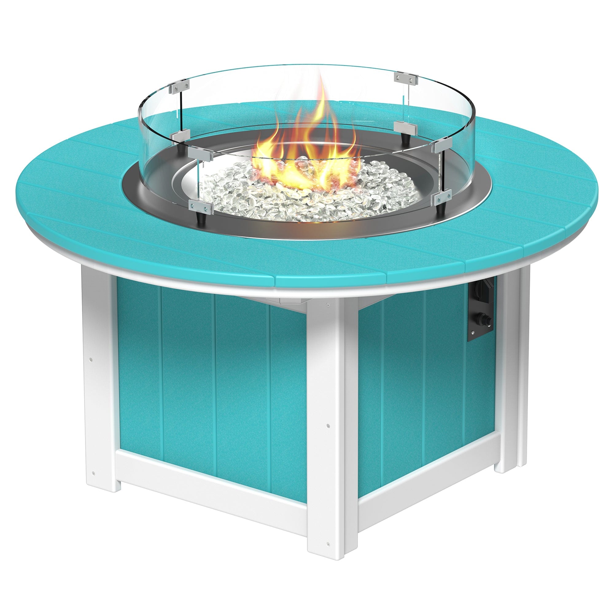 Luxcraft Lumin Poly Lumber Round Gas Fire Pit