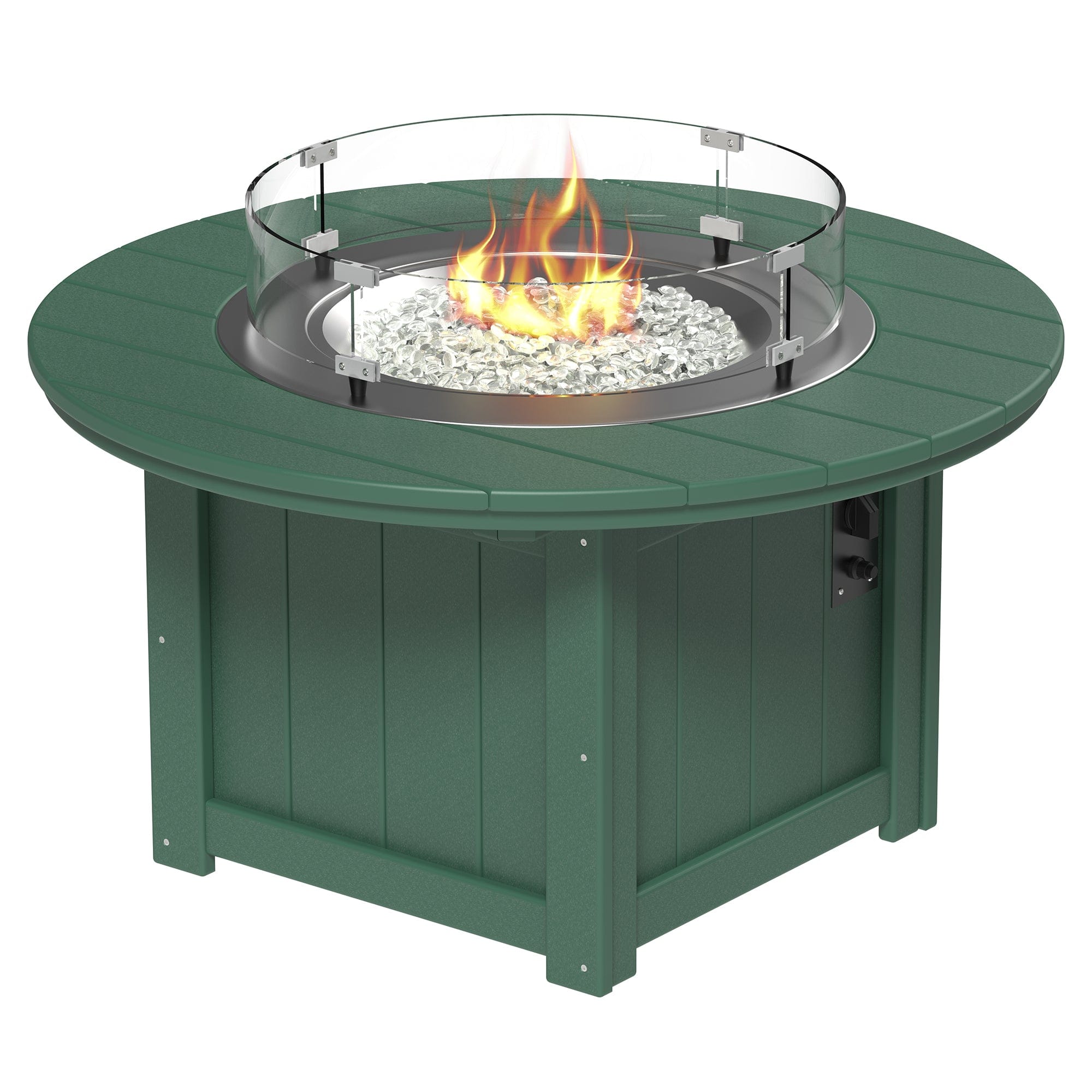Luxcraft Lumin Poly Lumber Round Gas Fire Pit