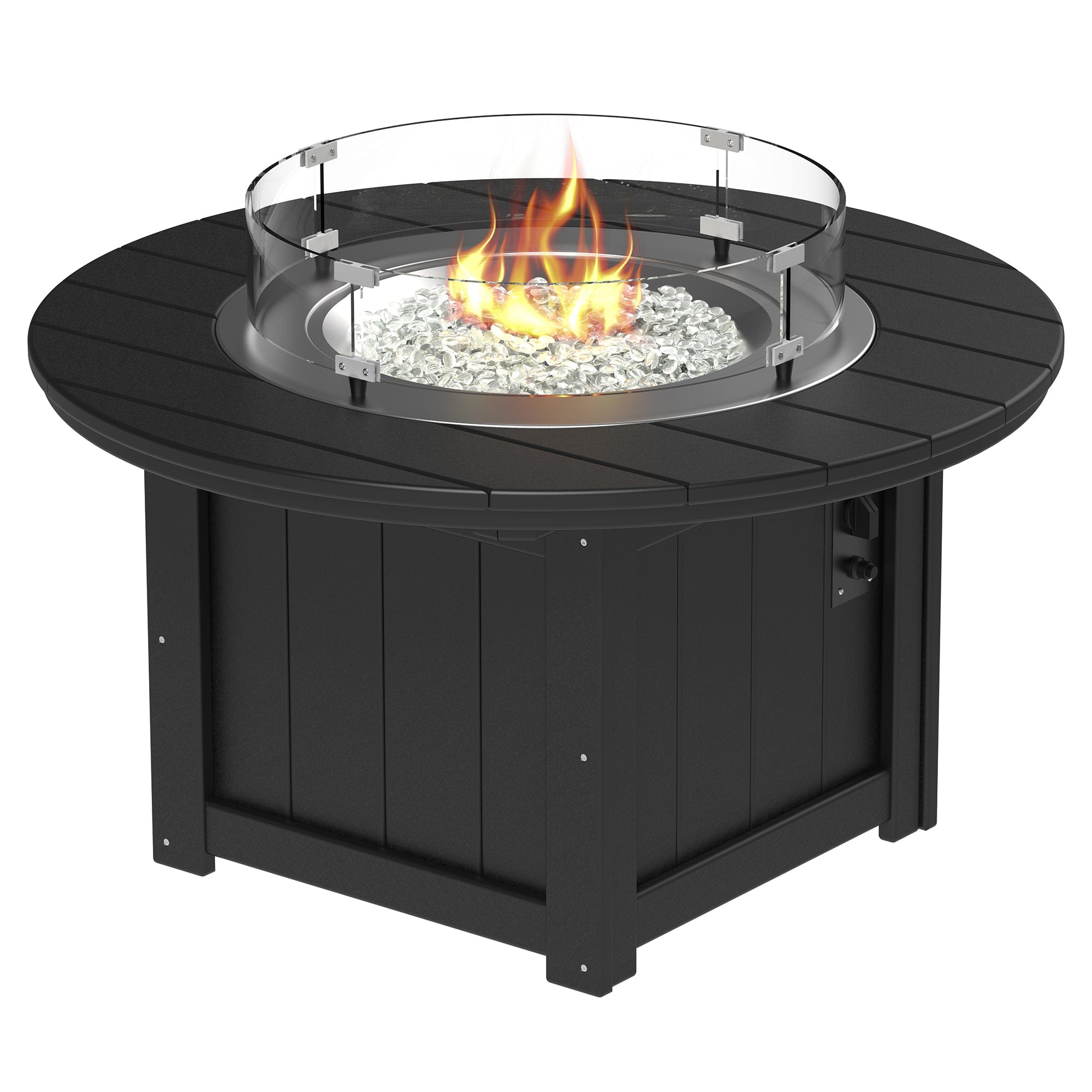 Luxcraft Lumin Poly Lumber Round Gas Fire Pit