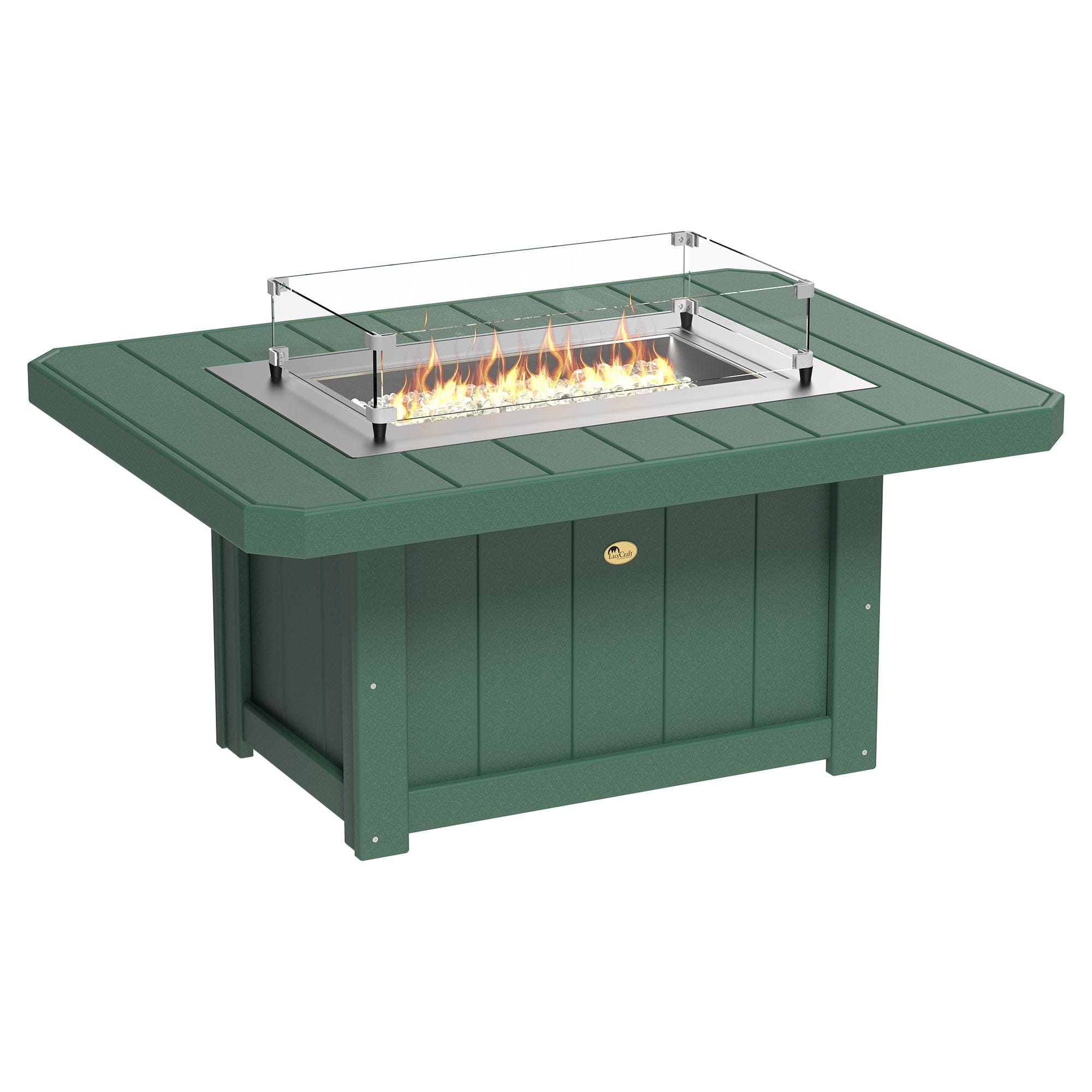 Luxcraft Lumin Poly Lumber Rectangular Gas Fire Pit