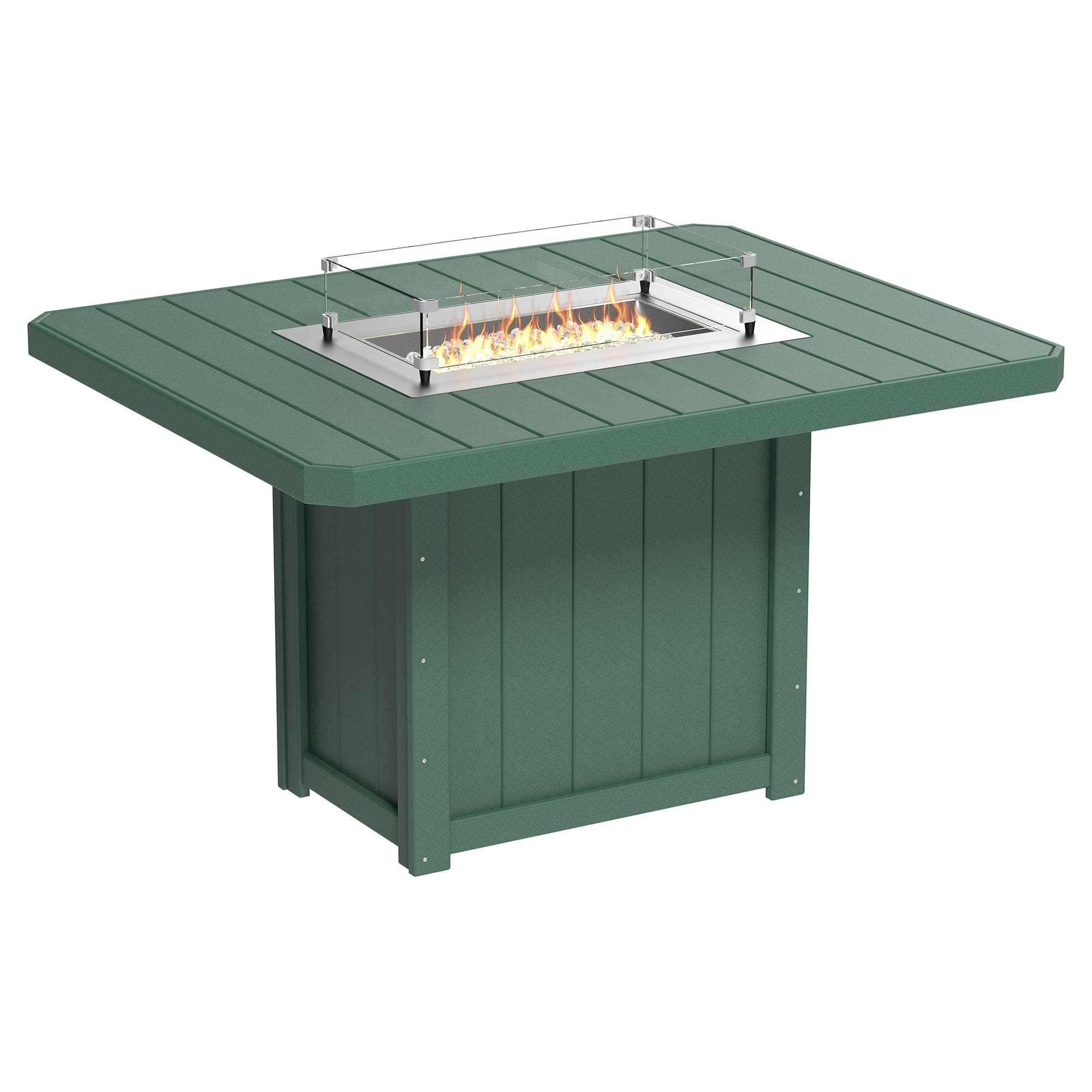 Luxcraft Lumin Poly Composite Rectangular Counter Height Fire Pit Table