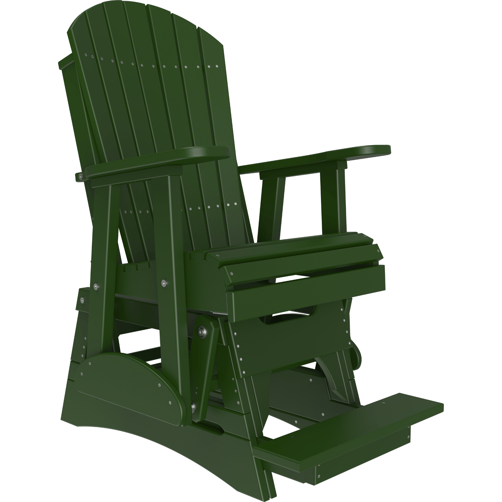 LuxCraft Adirondack Poly Composite Balcony Glider Chair