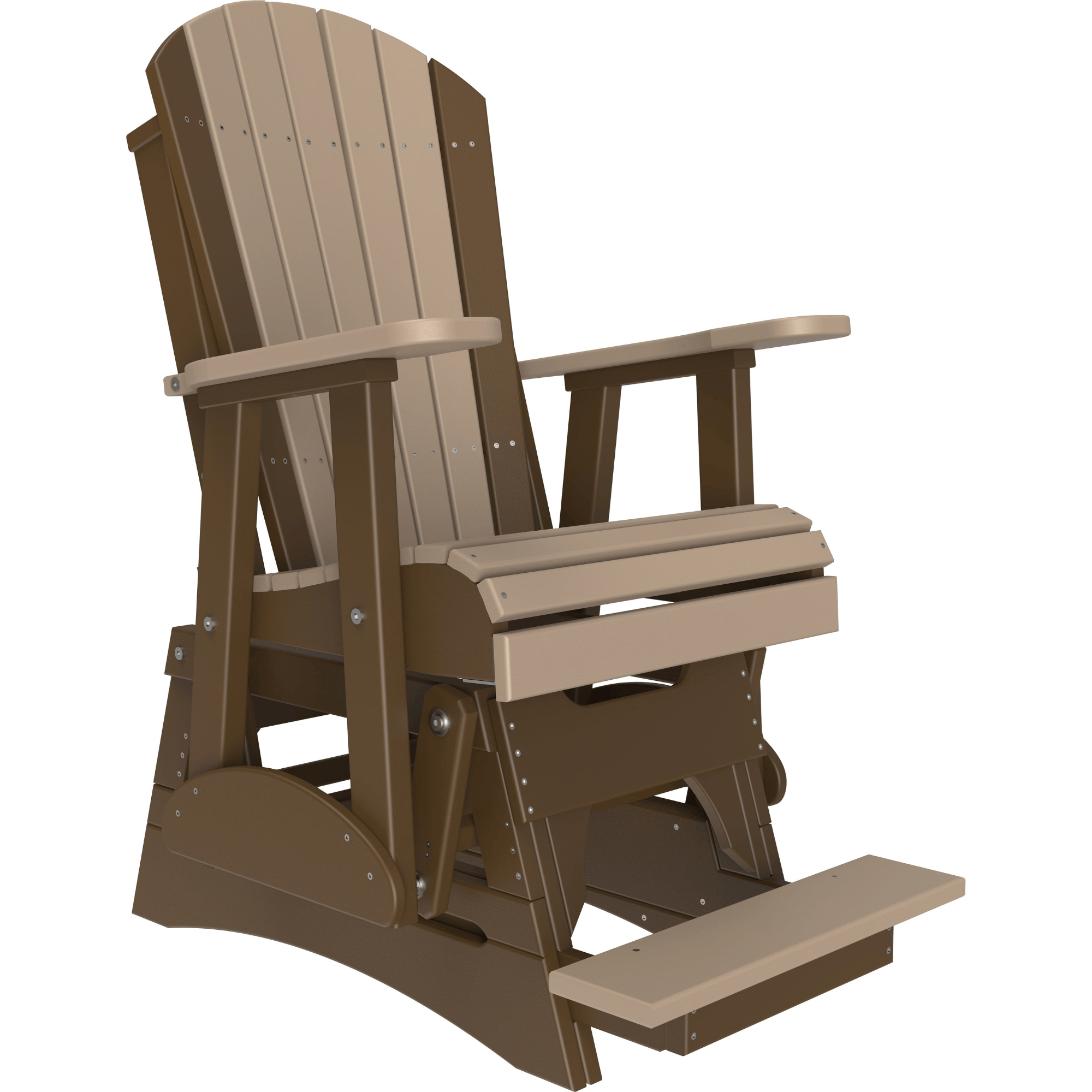 LuxCraft Adirondack Poly Composite Balcony Glider Chair