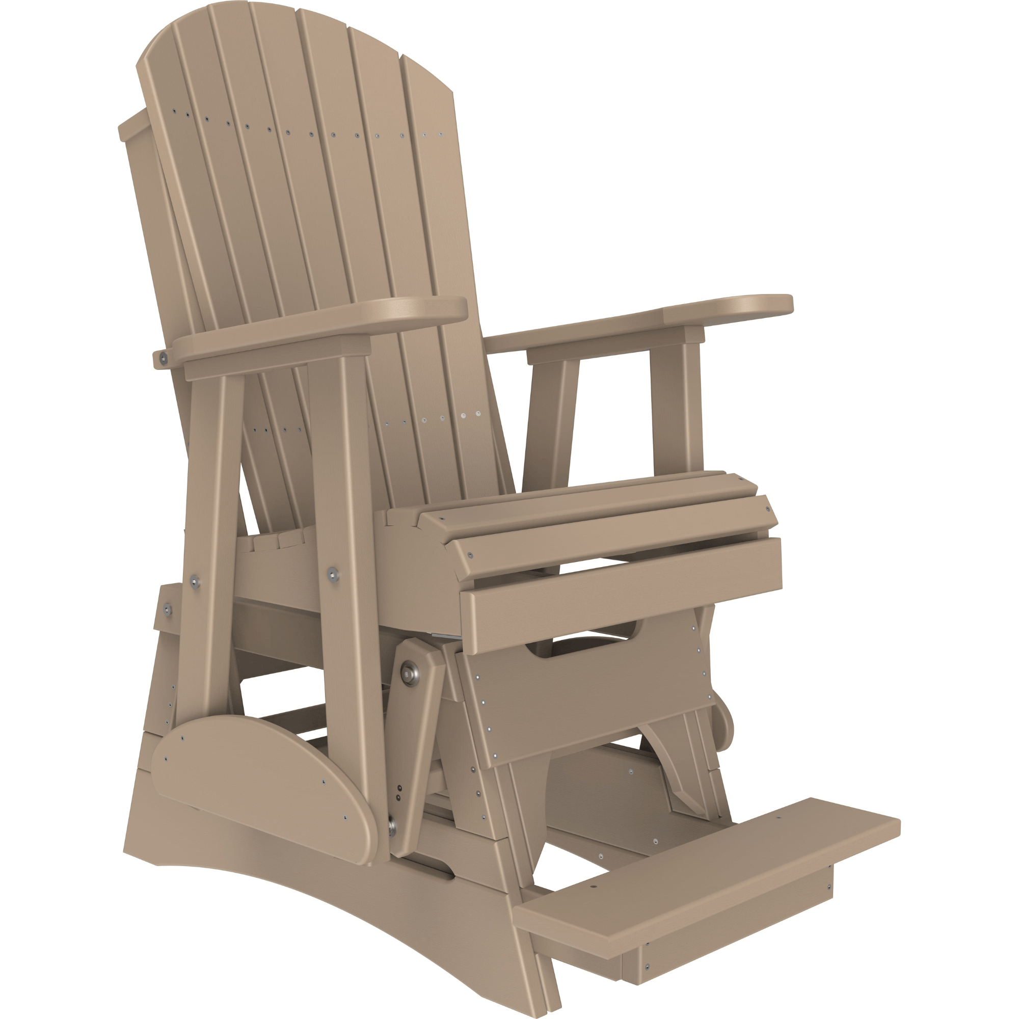 LuxCraft Adirondack Poly Composite Balcony Glider Chair