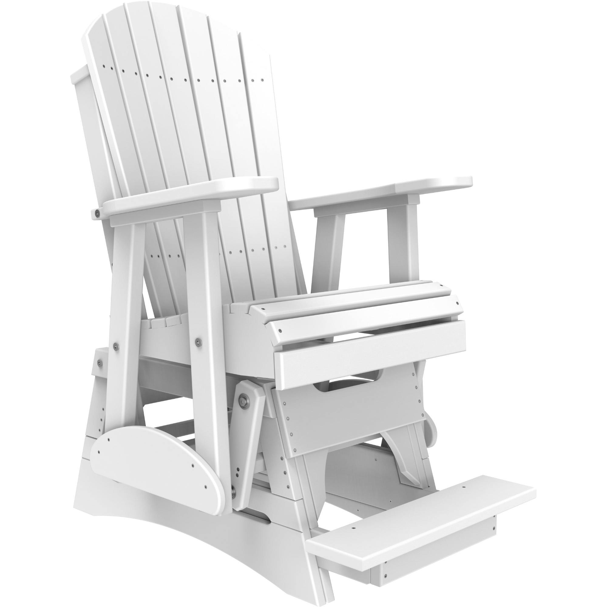 LuxCraft Adirondack Poly Composite Balcony Glider Chair
