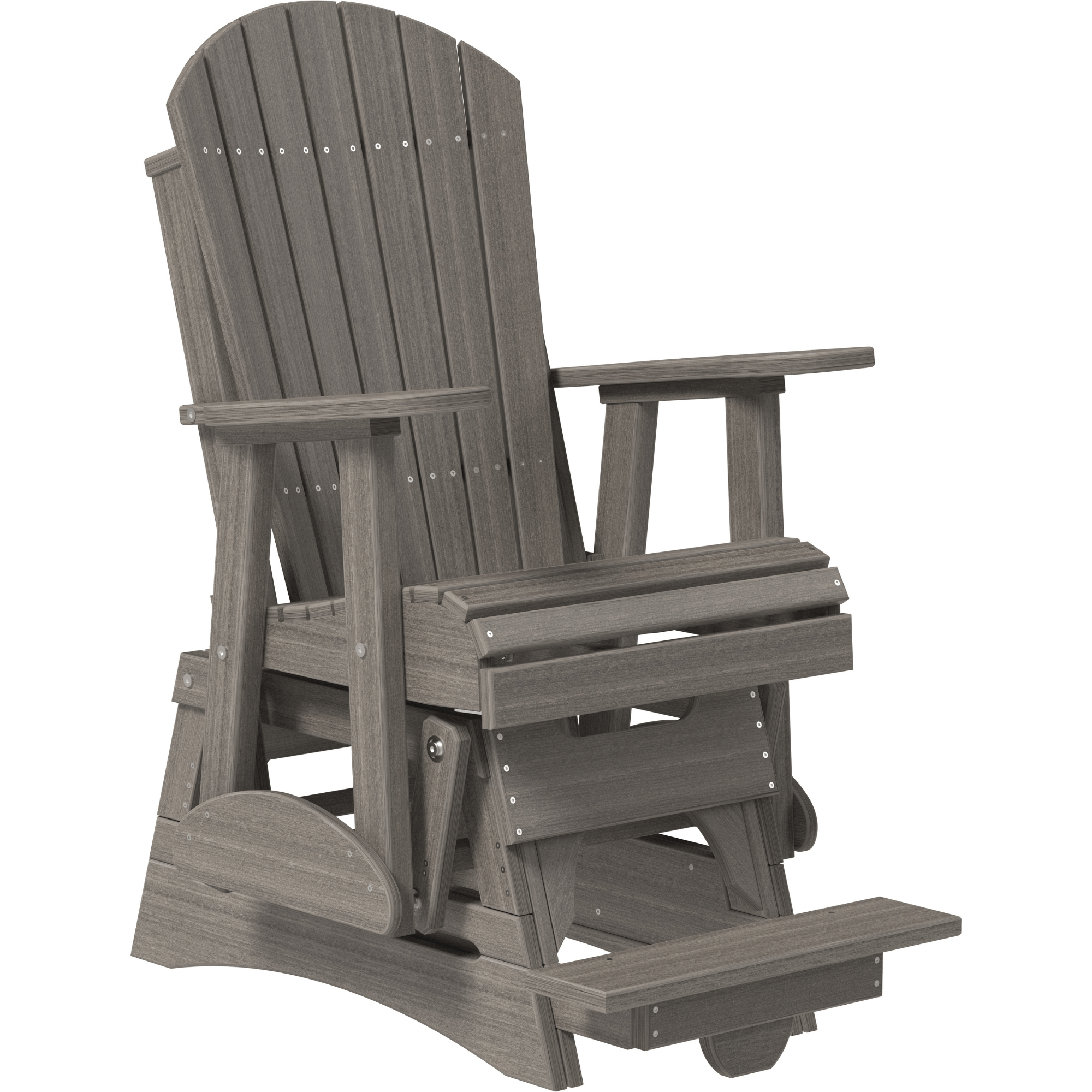 LuxCraft Adirondack Poly Composite Balcony Glider Chair