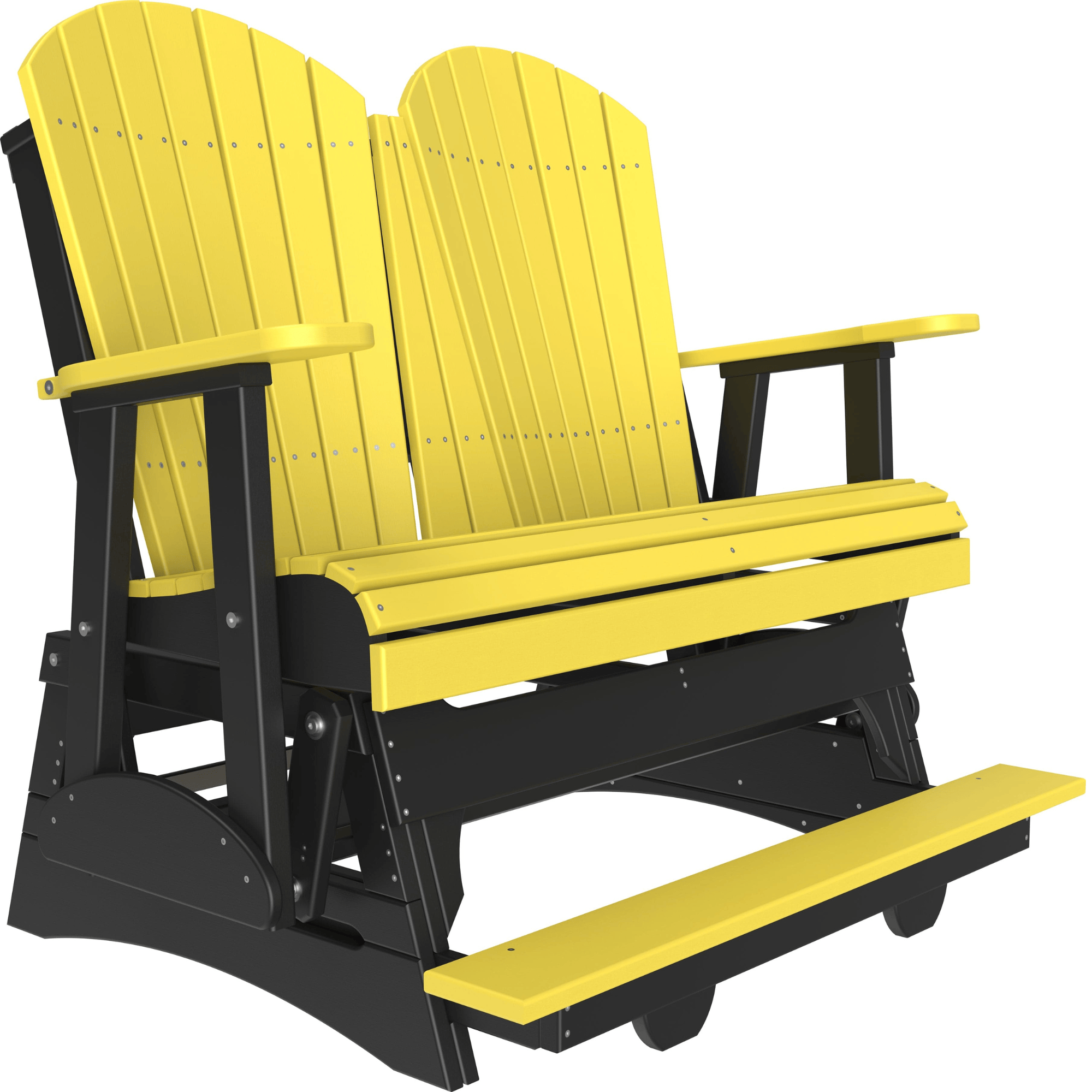 LuxCraft Adirondack 4-Foot Poly Composite Balcony Patio Glider