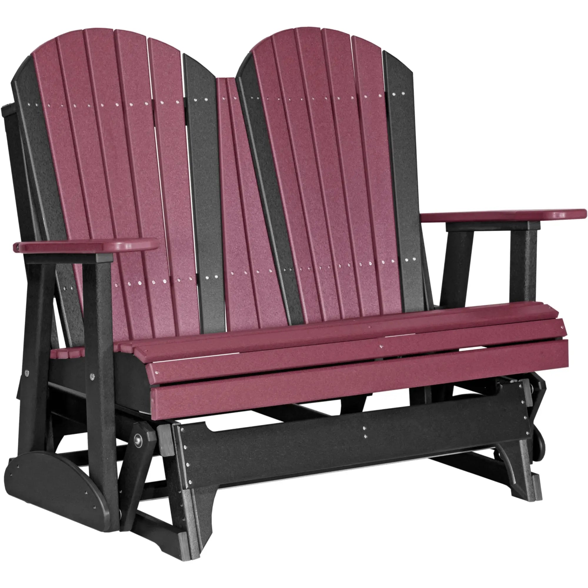 LuxCraft Adirondack 4-Foot Poly Composite Patio Glider