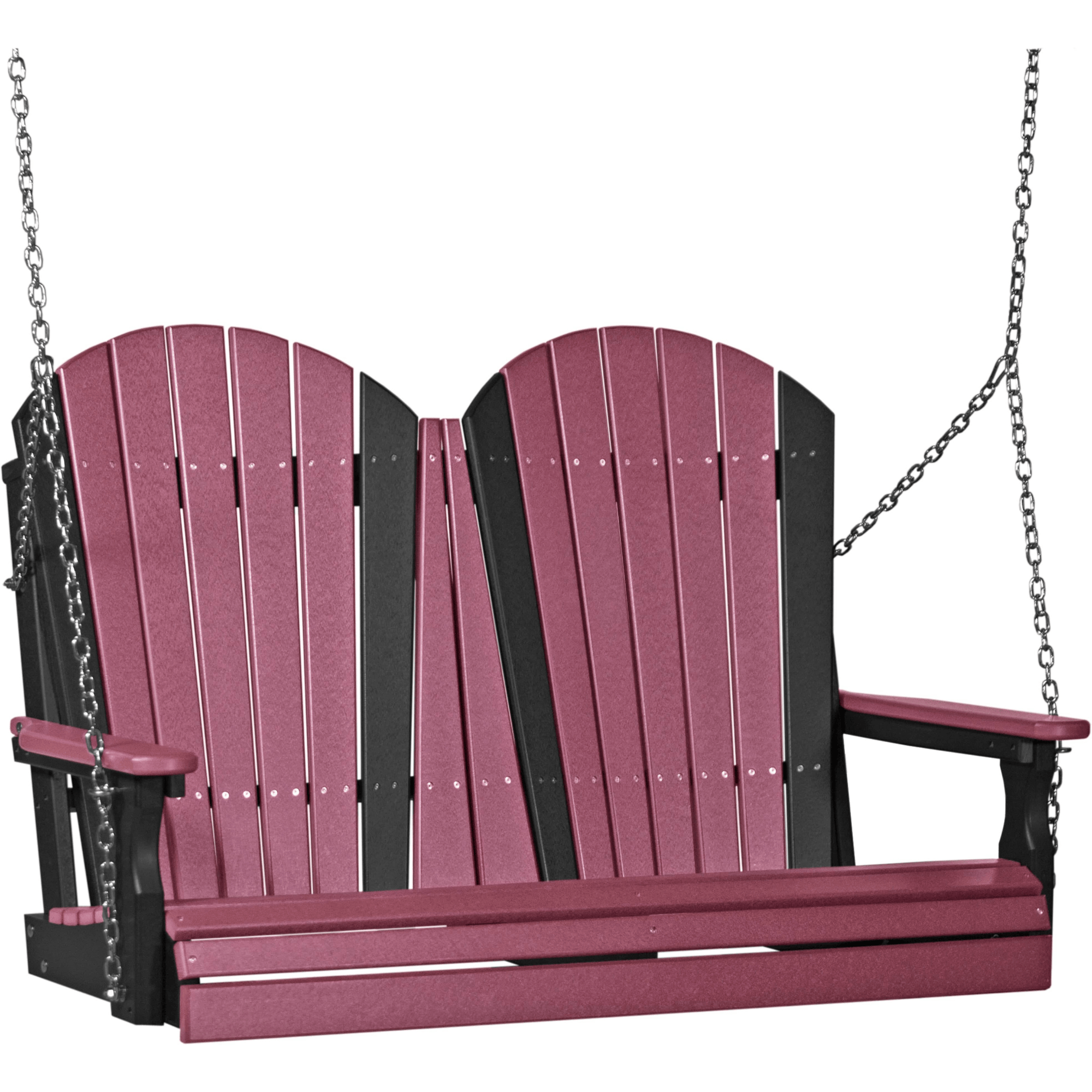 LuxCraft Adirondack 4-Foot Poly Composite Porch Swing