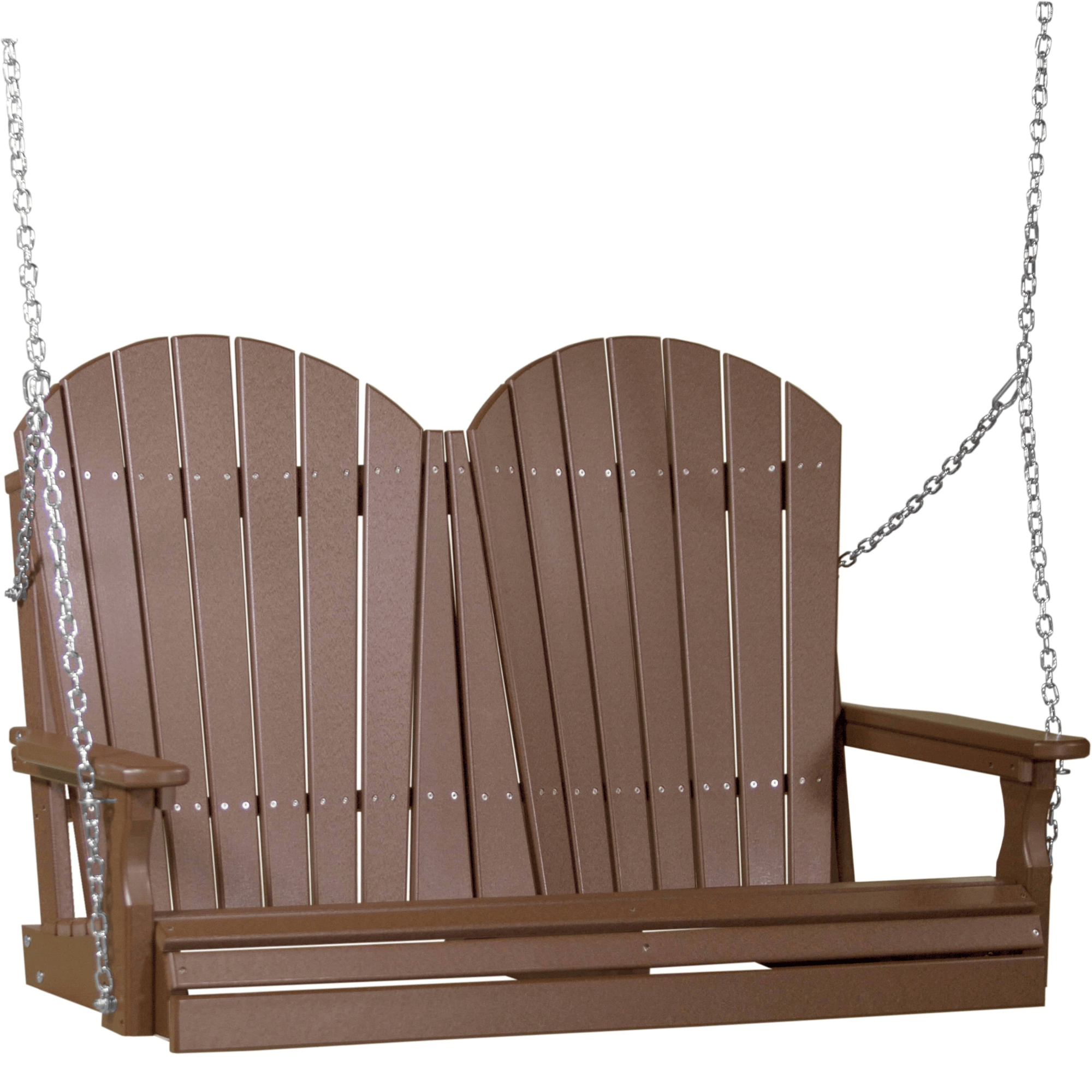 LuxCraft Adirondack 4-Foot Poly Composite Porch Swing