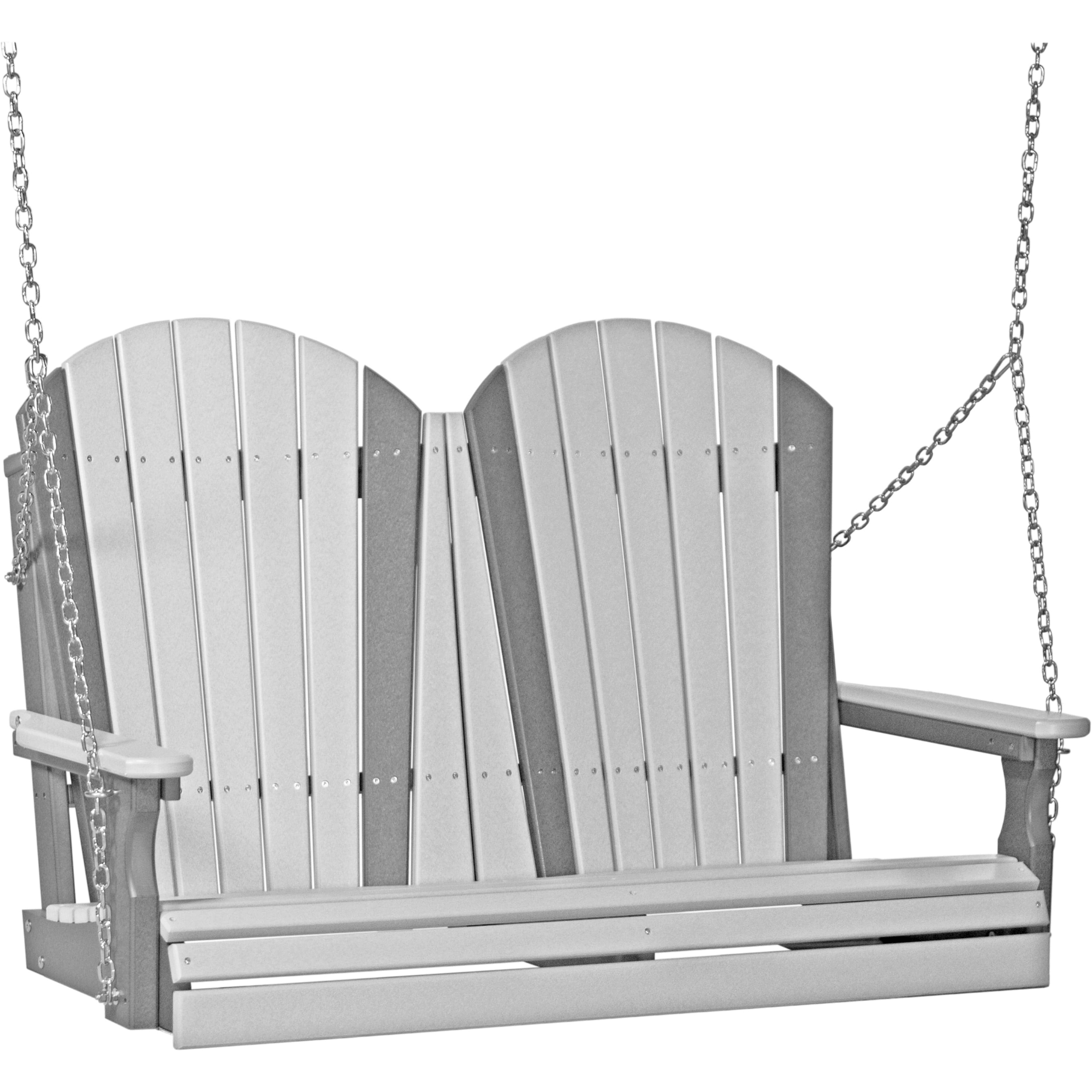 LuxCraft Adirondack 4-Foot Poly Composite Porch Swing
