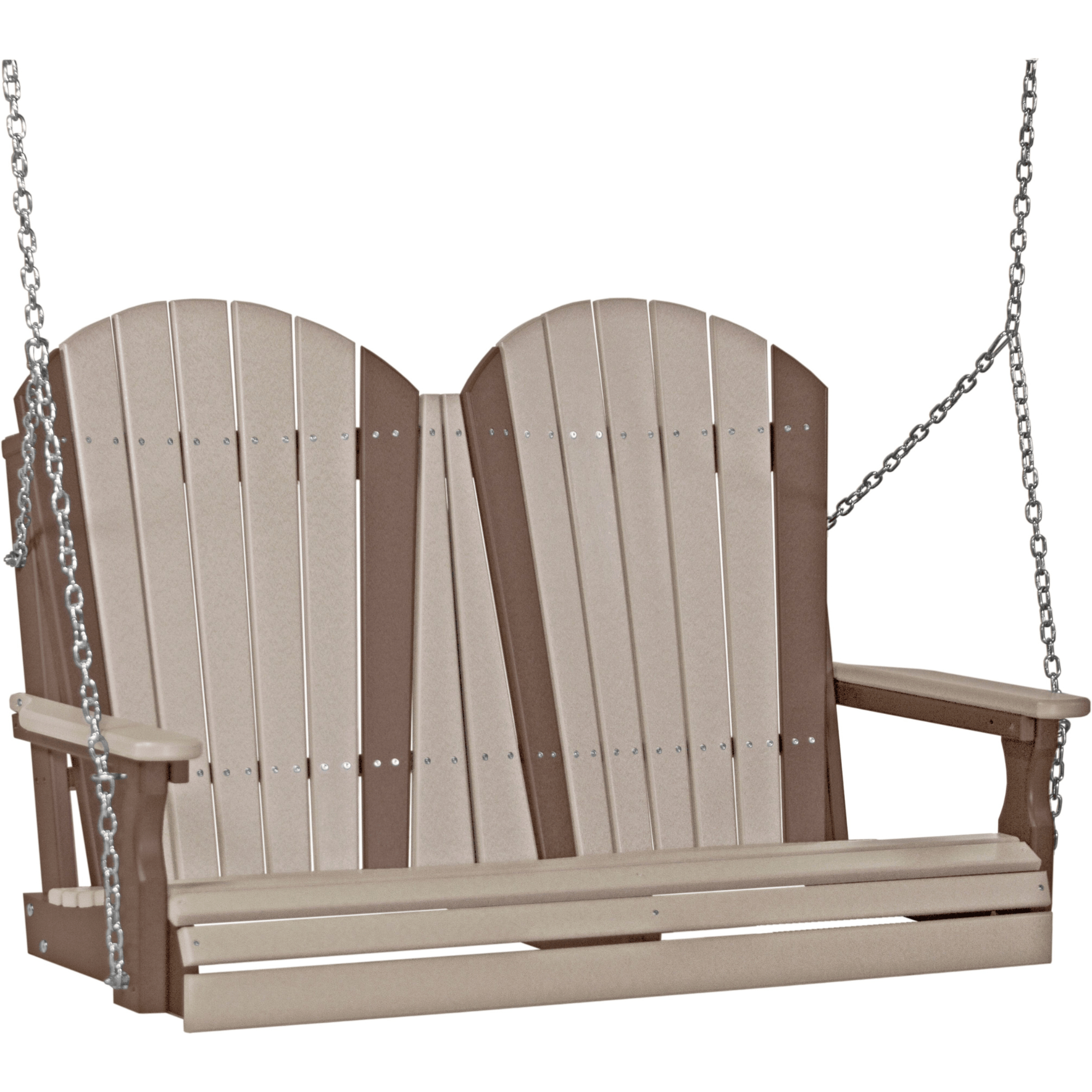 LuxCraft Adirondack 4-Foot Poly Composite Porch Swing
