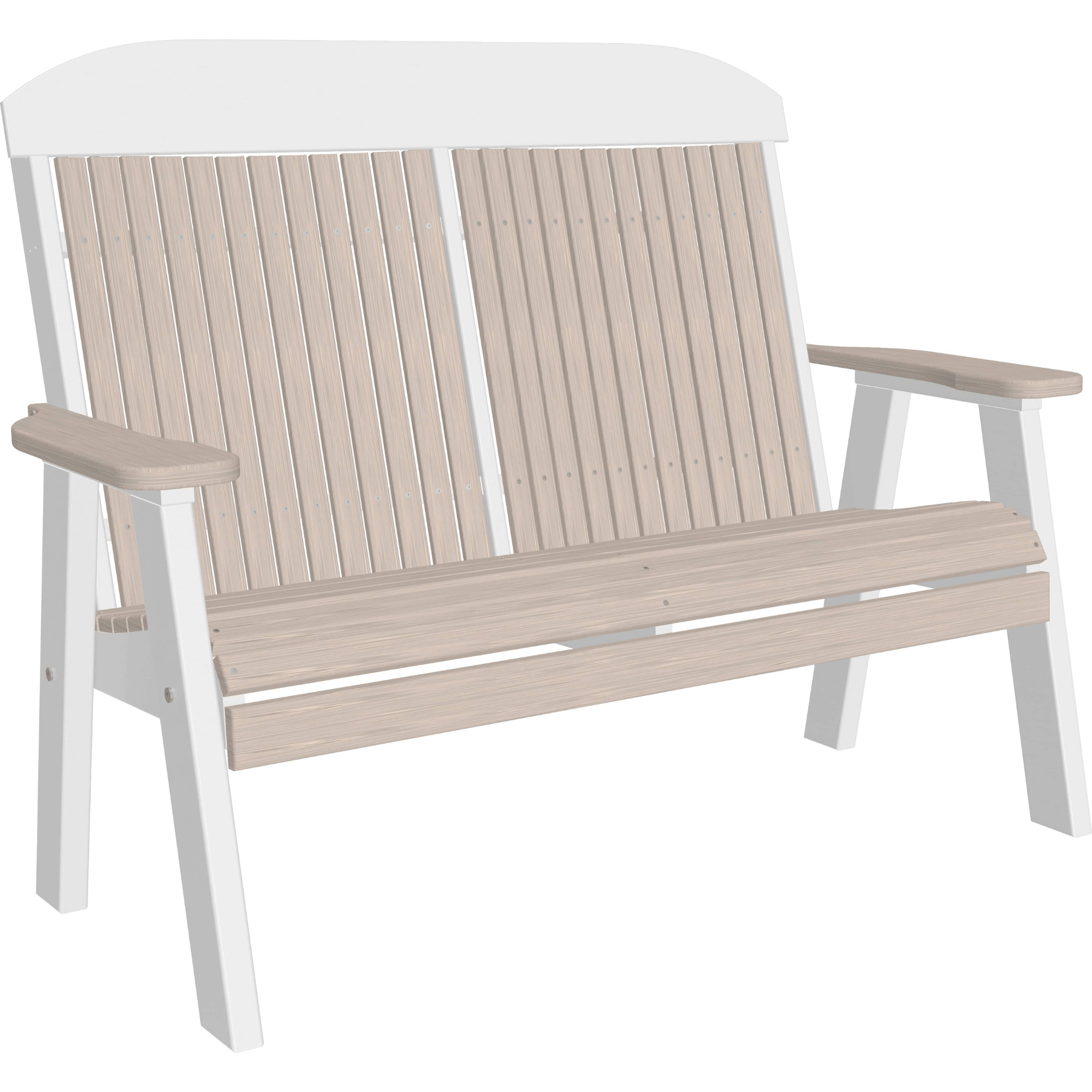 LuxCraft Poly Lumber 4-Foot Classic Outdoor Bench