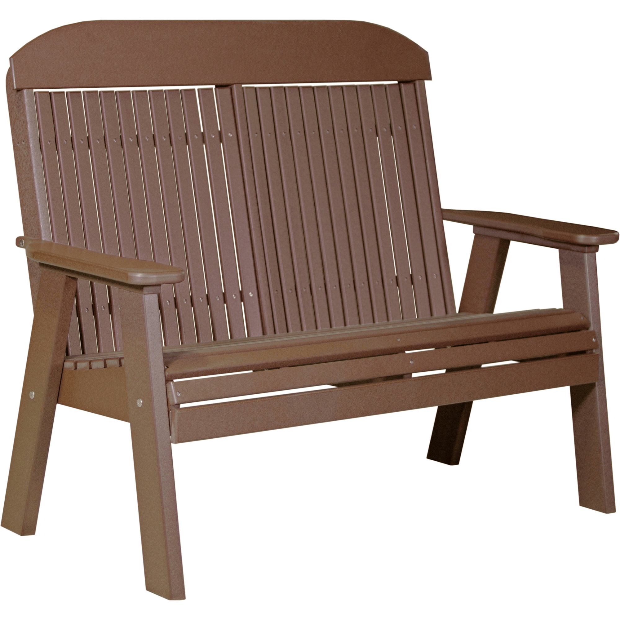 LuxCraft Poly Lumber 4-Foot Classic Outdoor Bench