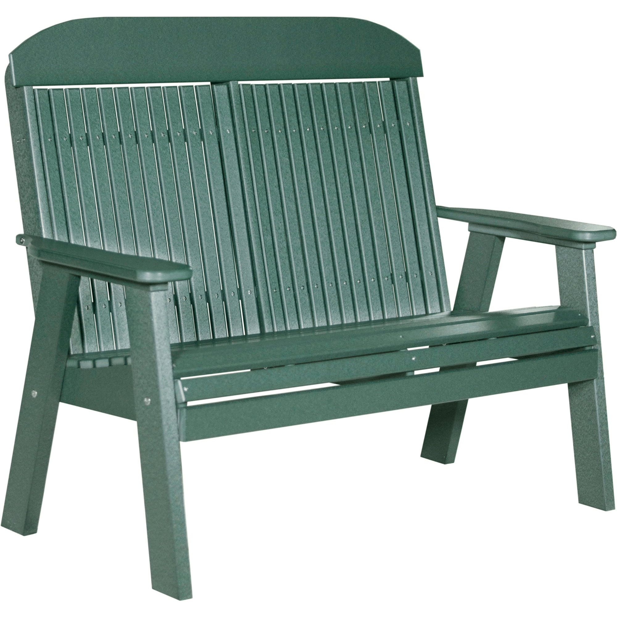 LuxCraft Poly Lumber 4-Foot Classic Outdoor Bench