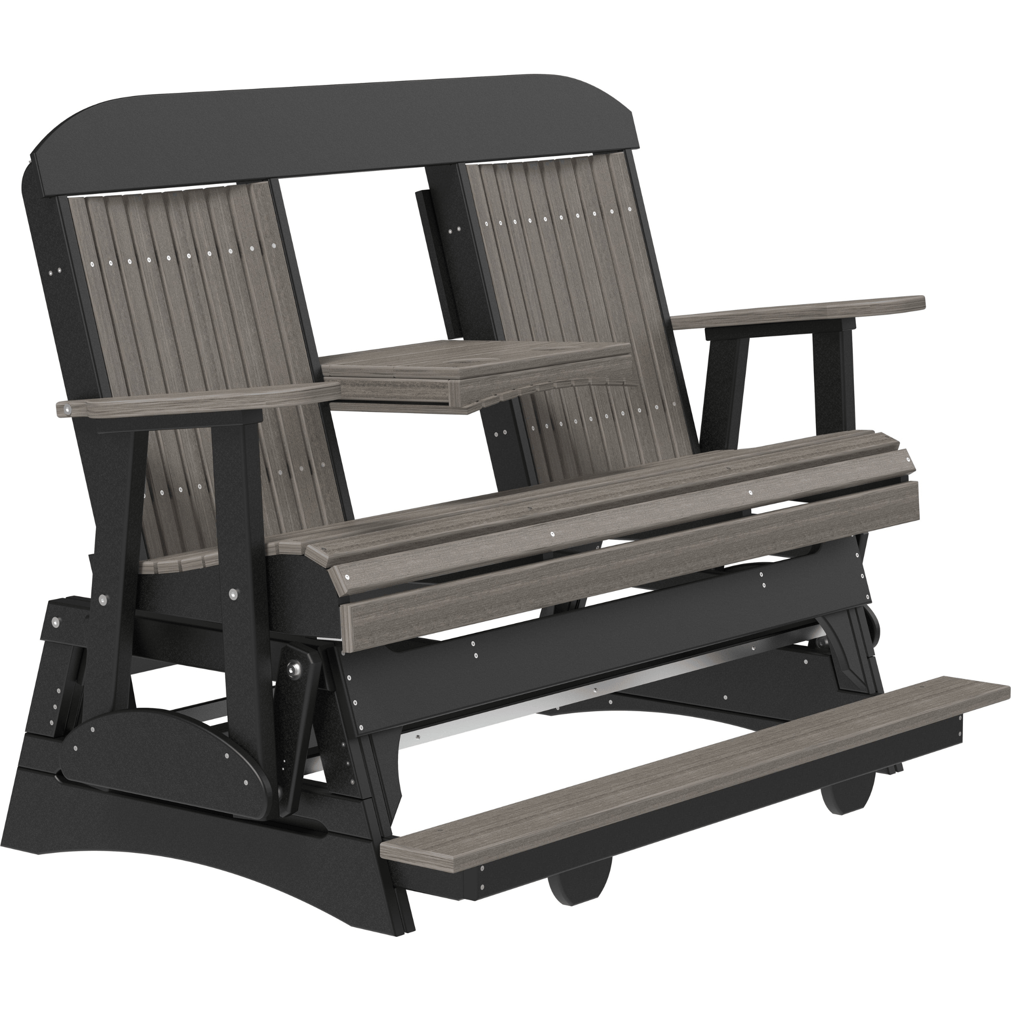 LuxCraft Classic 5-Foot Poly Composite Balcony Patio Glider