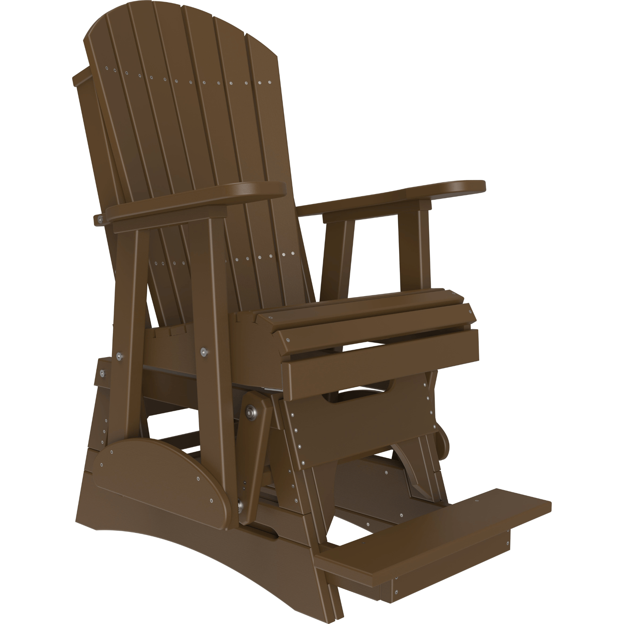 LuxCraft Adirondack Poly Composite Balcony Glider Chair