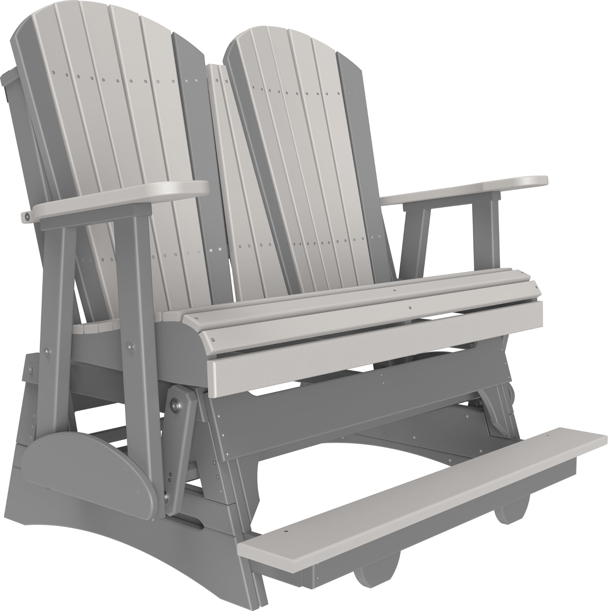 LuxCraft Adirondack 4-Foot Poly Composite Balcony Patio Glider