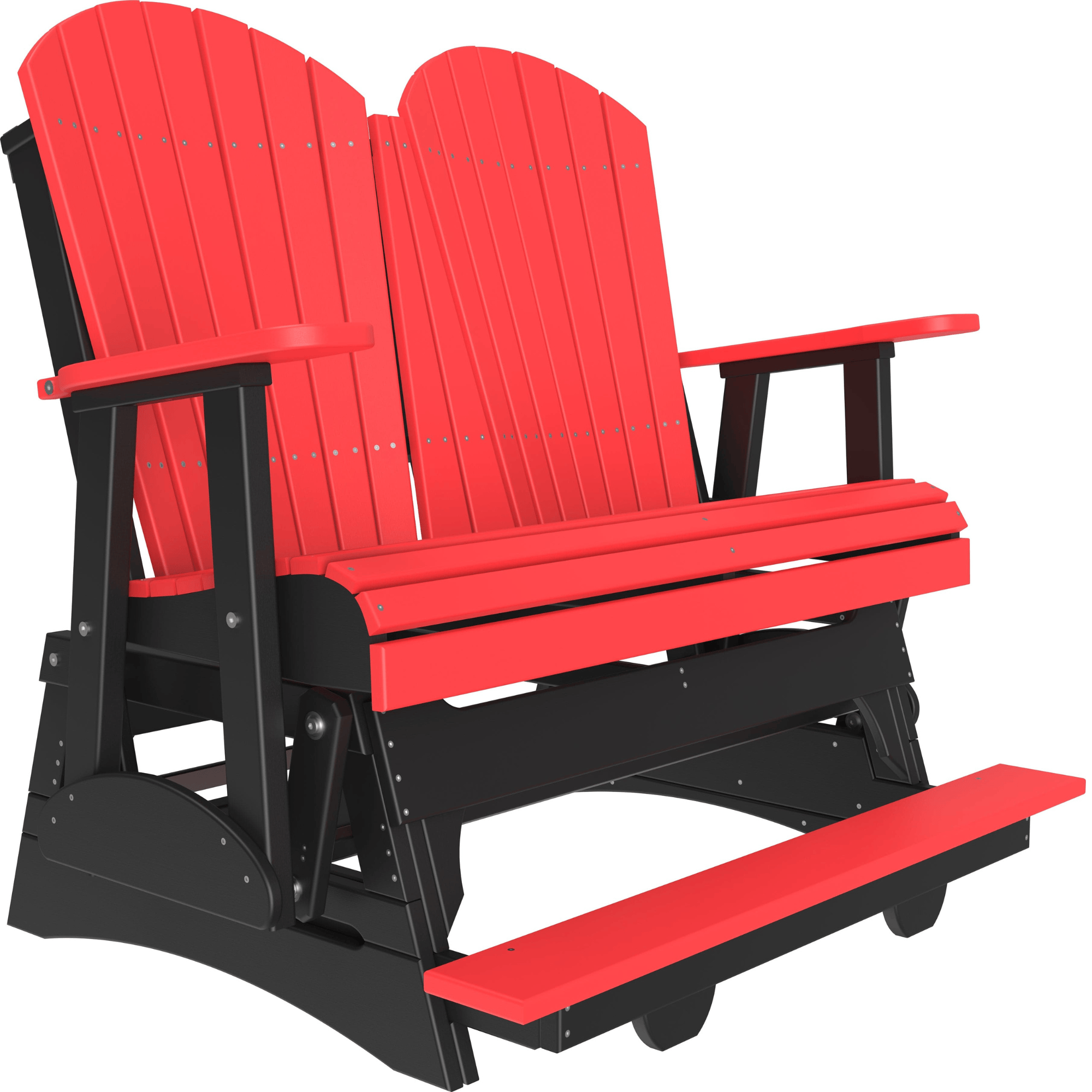 LuxCraft Adirondack 4-Foot Poly Composite Balcony Patio Glider