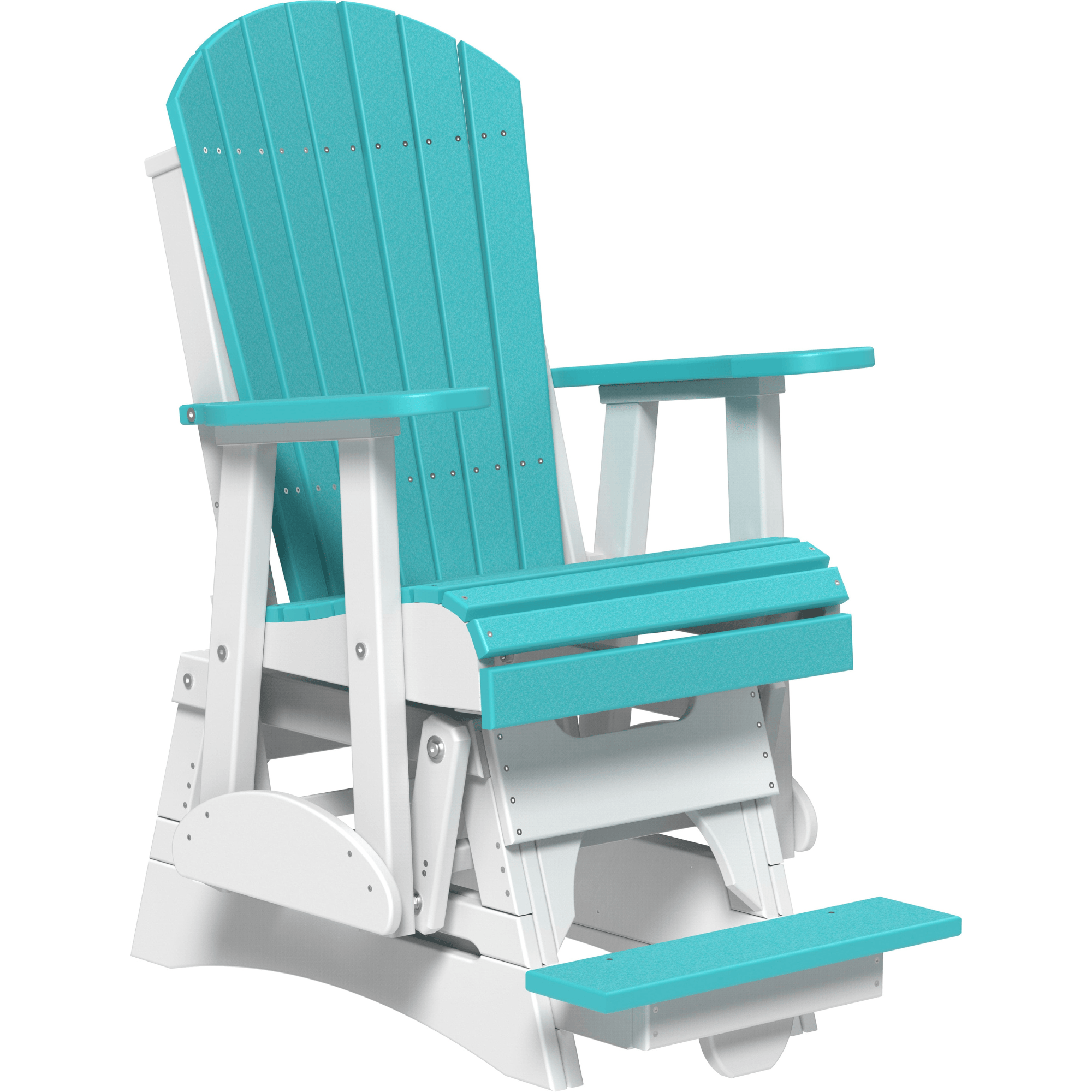 LuxCraft Adirondack Poly Composite Balcony Glider Chair