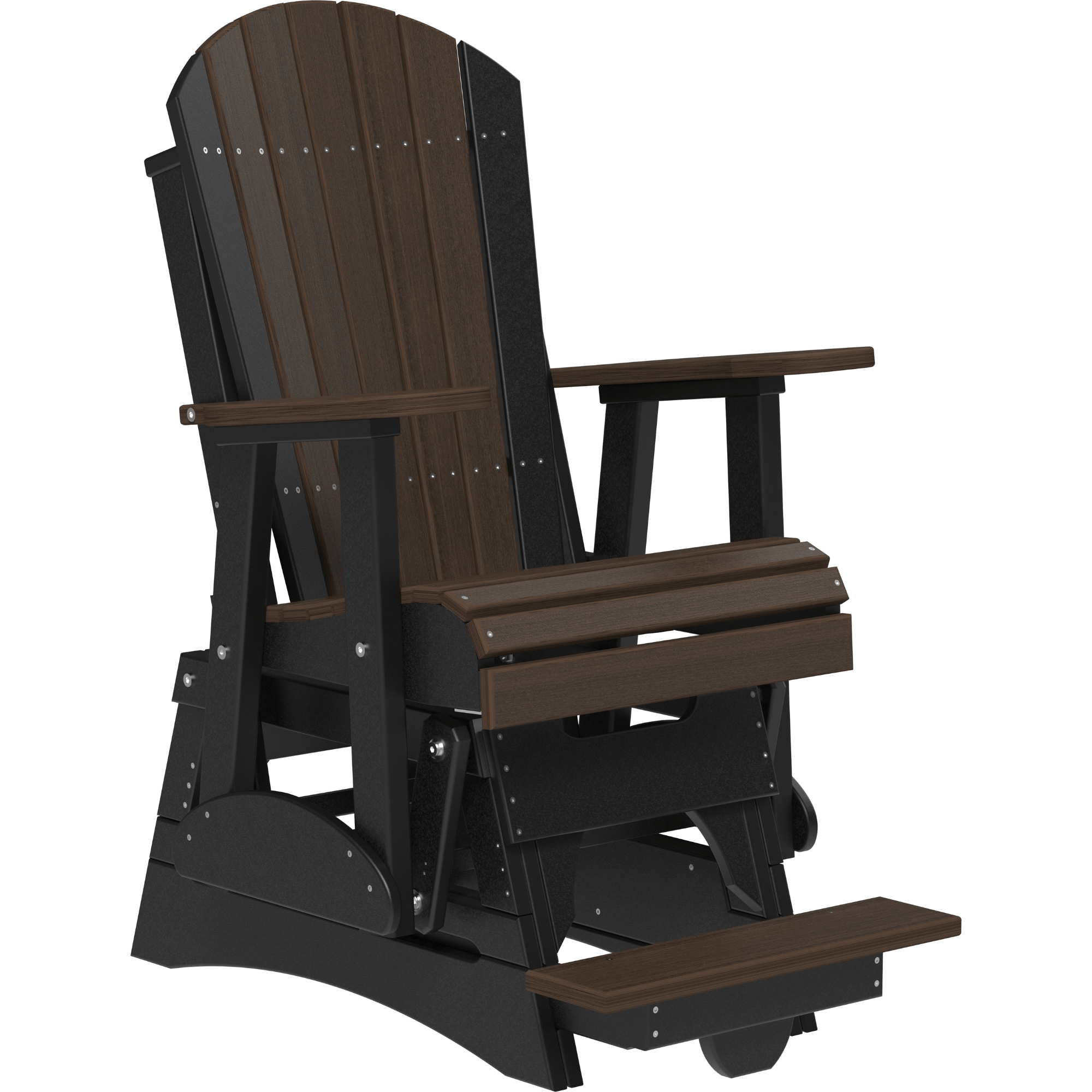 LuxCraft Adirondack Poly Composite Balcony Glider Chair