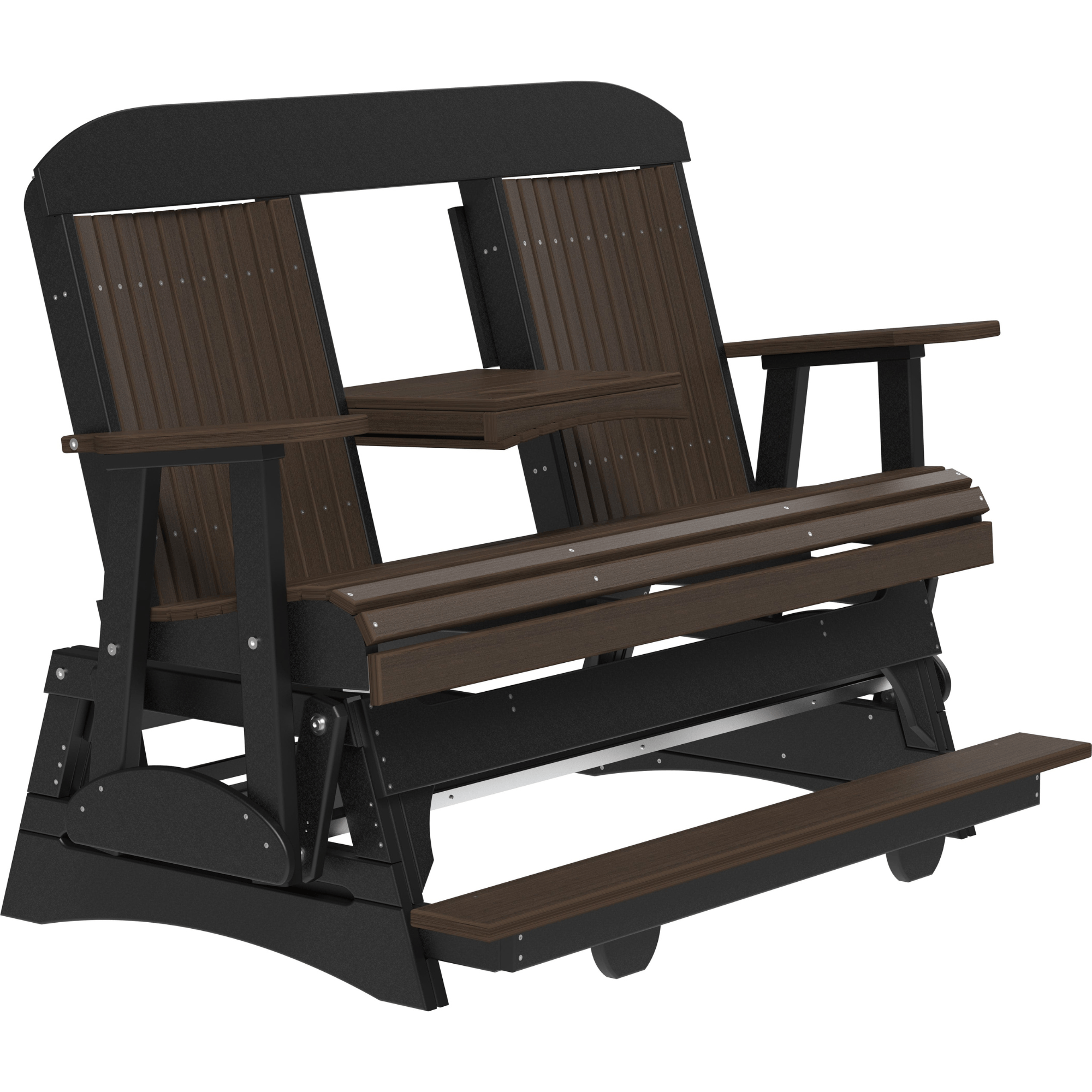 LuxCraft Classic 5-Foot Poly Composite Balcony Patio Glider