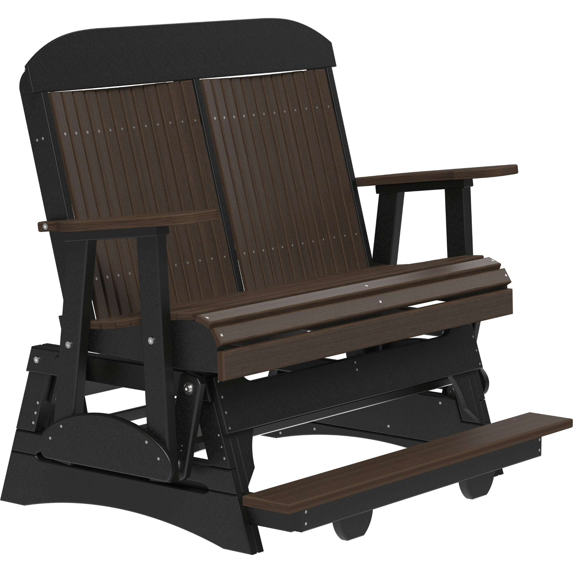 LuxCraft Classic 4-Foot Poly Composite Balcony Patio Glider