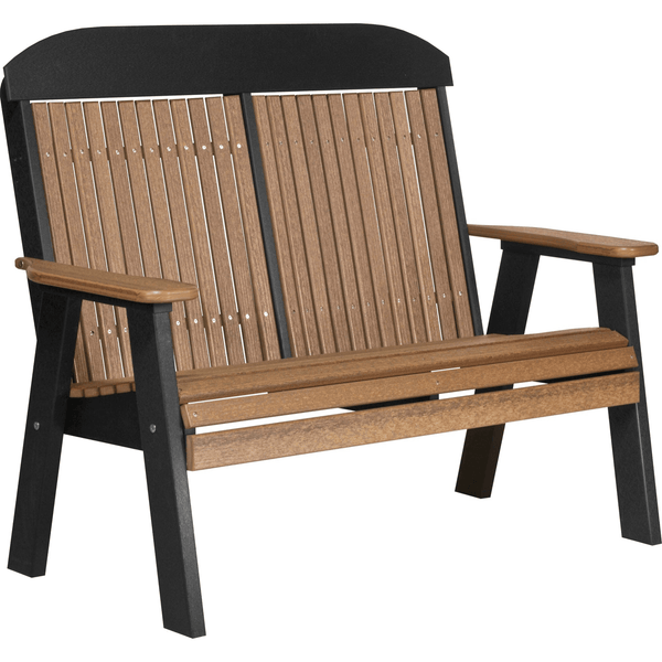 LuxCraft Poly Lumber 4-Foot Classic Outdoor Bench