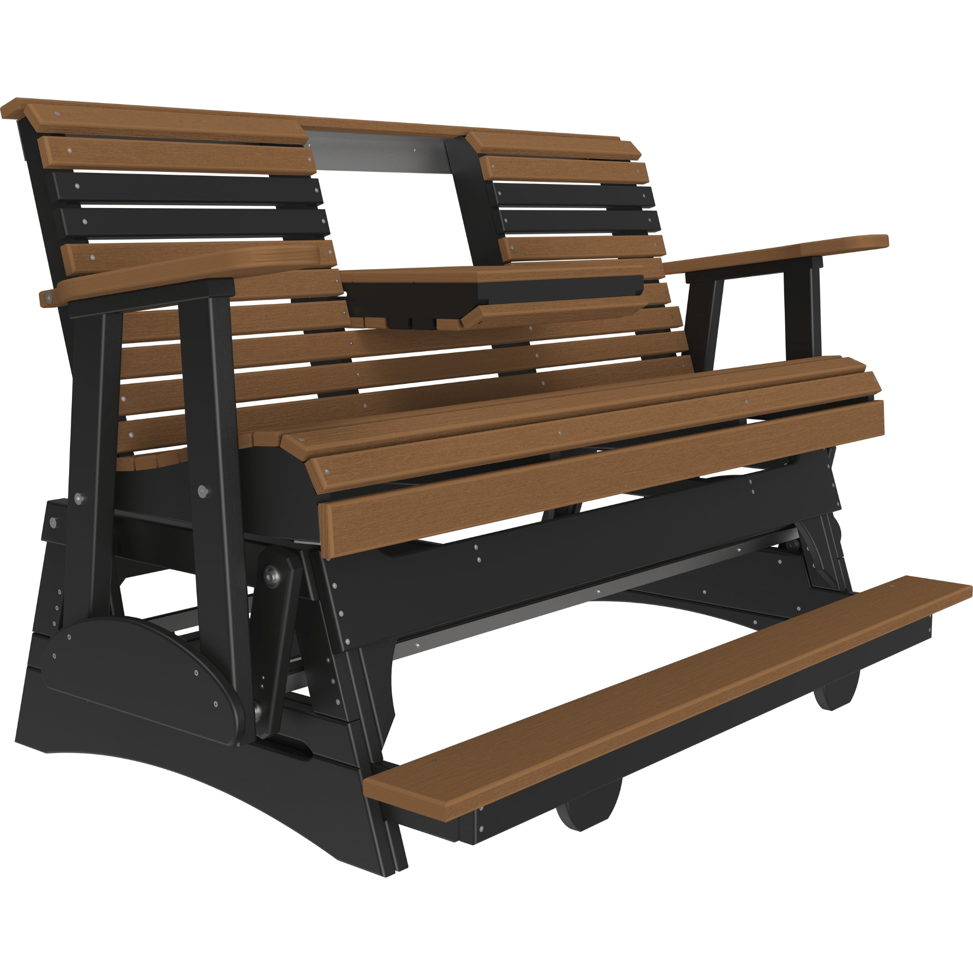 LuxCraft Rollback 5-Foot Poly Composite Balcony Patio Glider