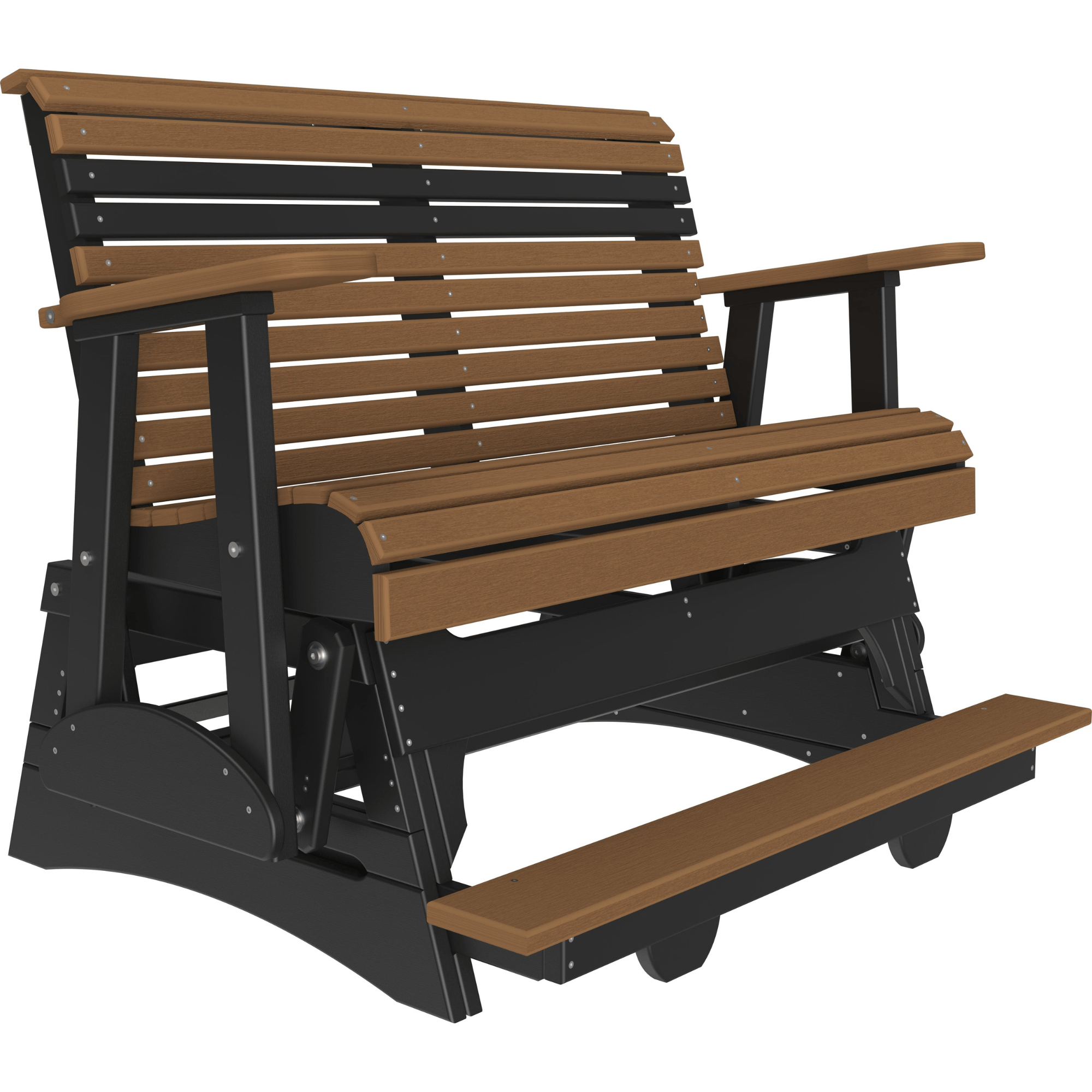 LuxCraft Rollback 4-Foot Poly Composite Balcony Patio Glider