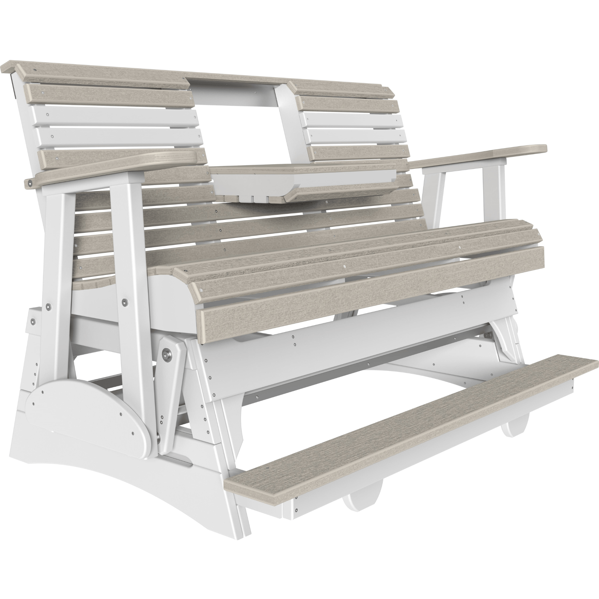 LuxCraft Rollback 5-Foot Poly Composite Balcony Patio Glider