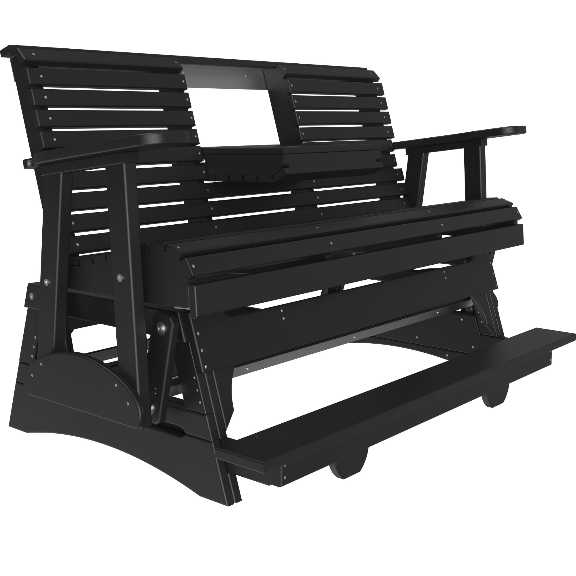 LuxCraft Rollback 5-Foot Poly Composite Balcony Patio Glider