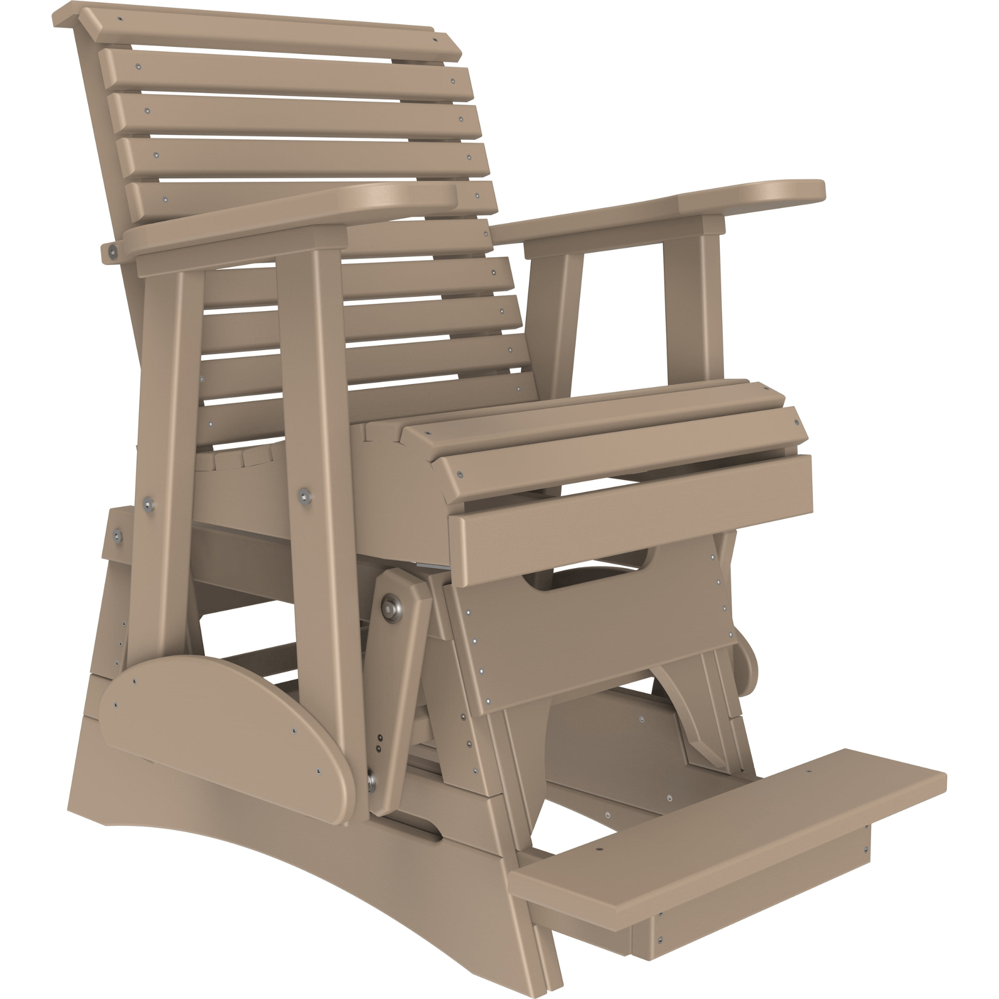 LuxCraft Rollback Poly Composite Balcony Glider Chair