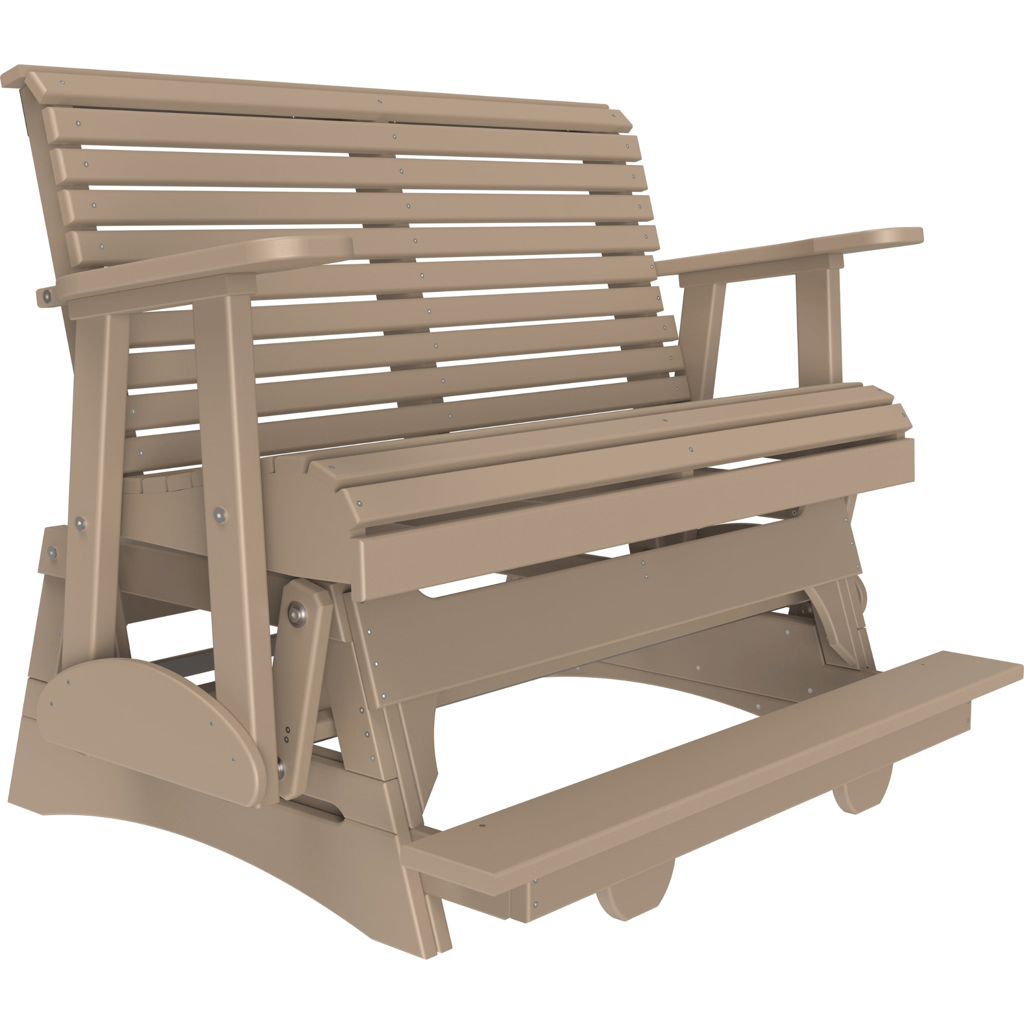 LuxCraft Rollback 4-Foot Poly Composite Balcony Patio Glider