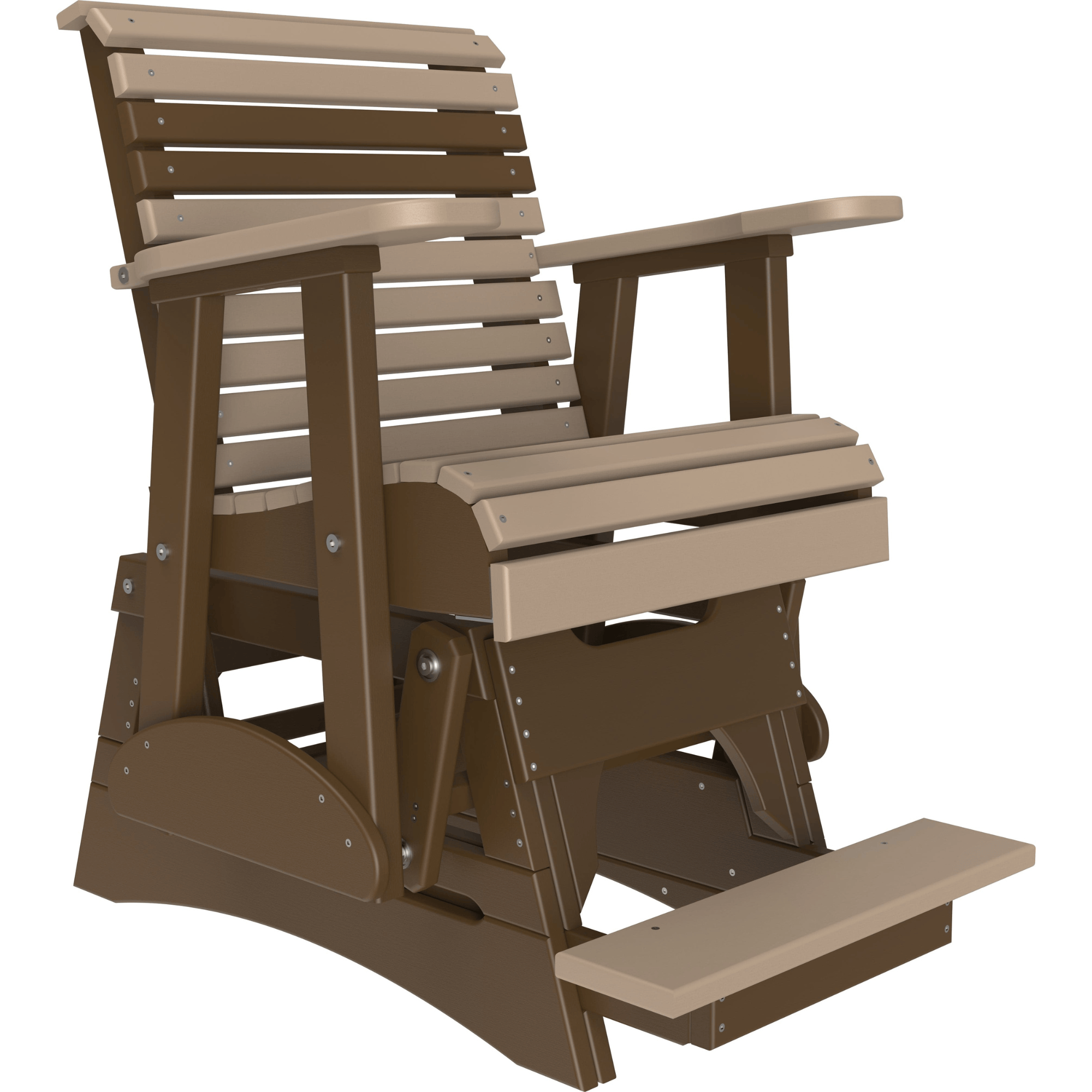 LuxCraft Rollback Poly Composite Balcony Glider Chair