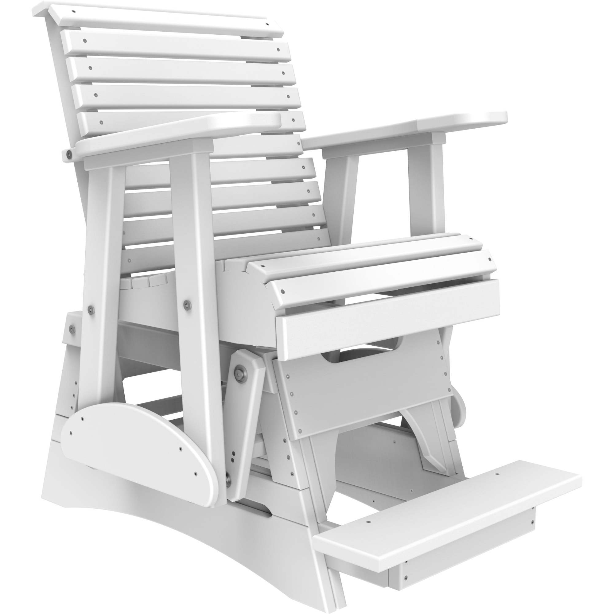 LuxCraft Rollback Poly Composite Balcony Glider Chair