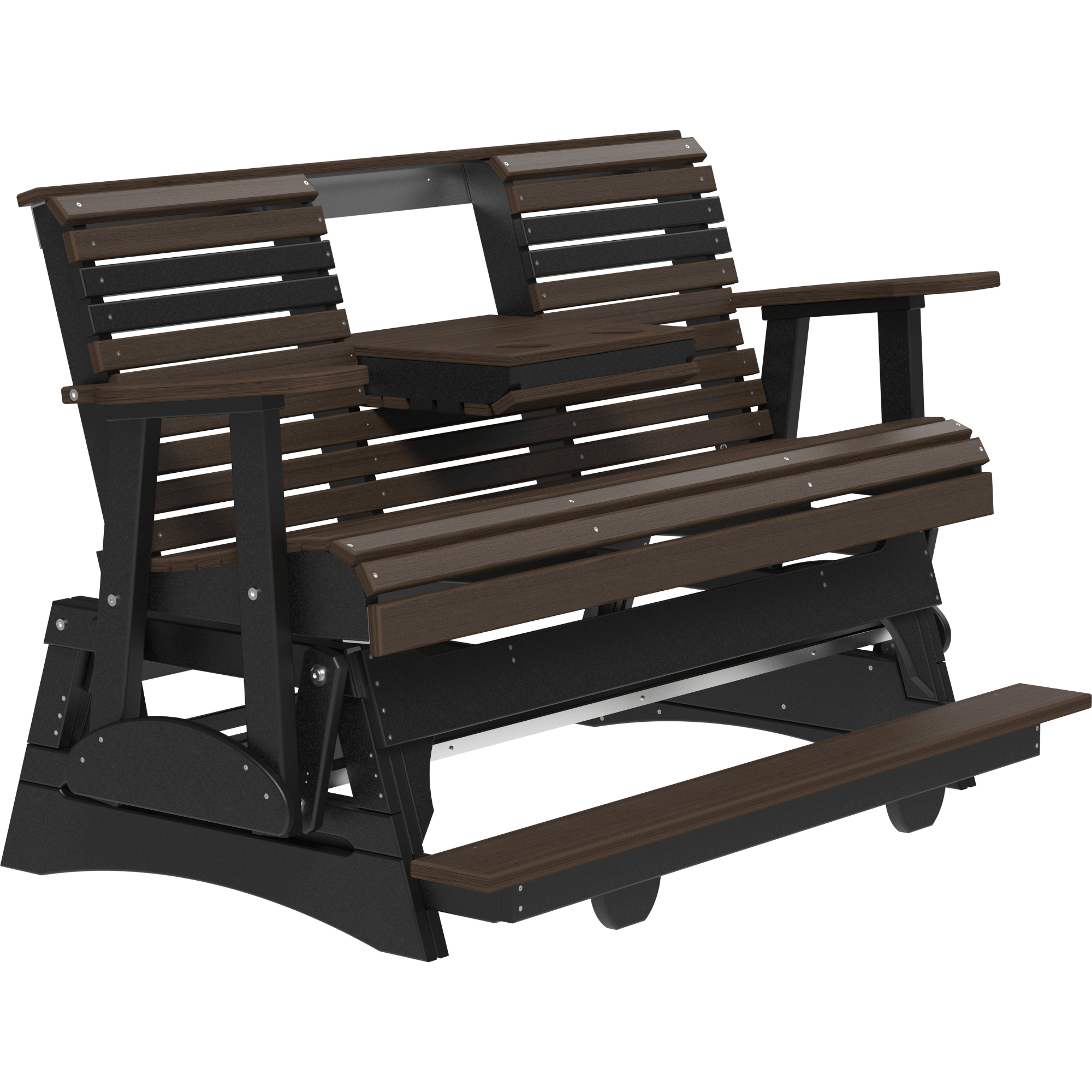 LuxCraft Rollback 5-Foot Poly Composite Balcony Patio Glider