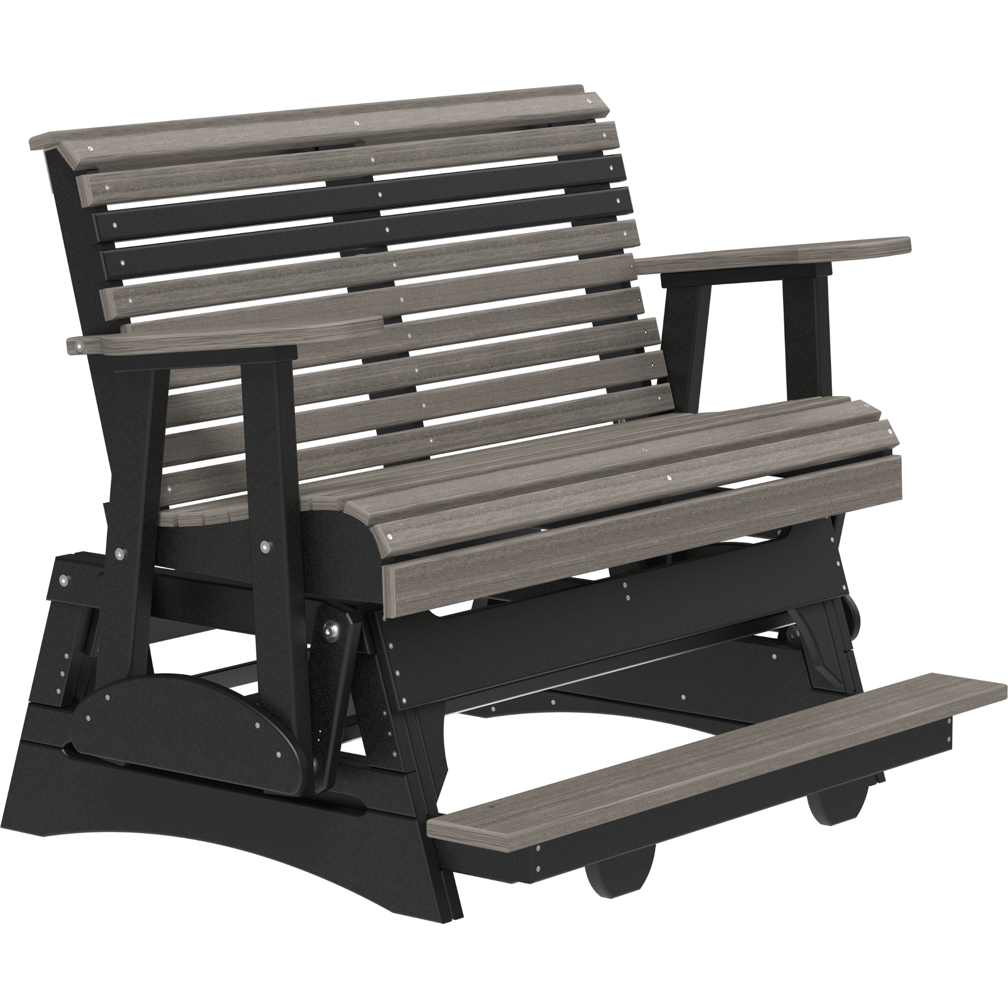 LuxCraft Rollback 4-Foot Poly Composite Balcony Patio Glider