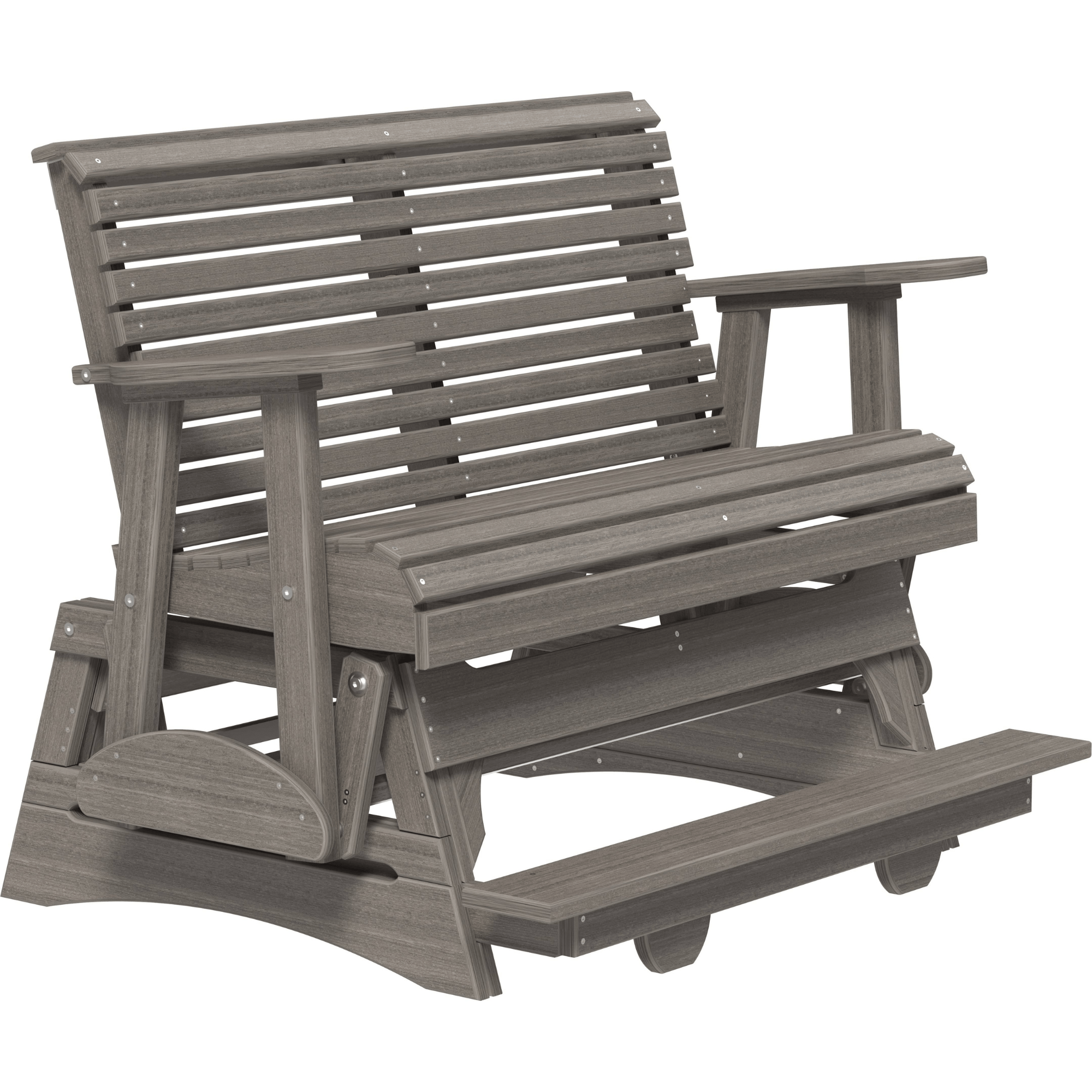 LuxCraft Rollback 4-Foot Poly Composite Balcony Patio Glider