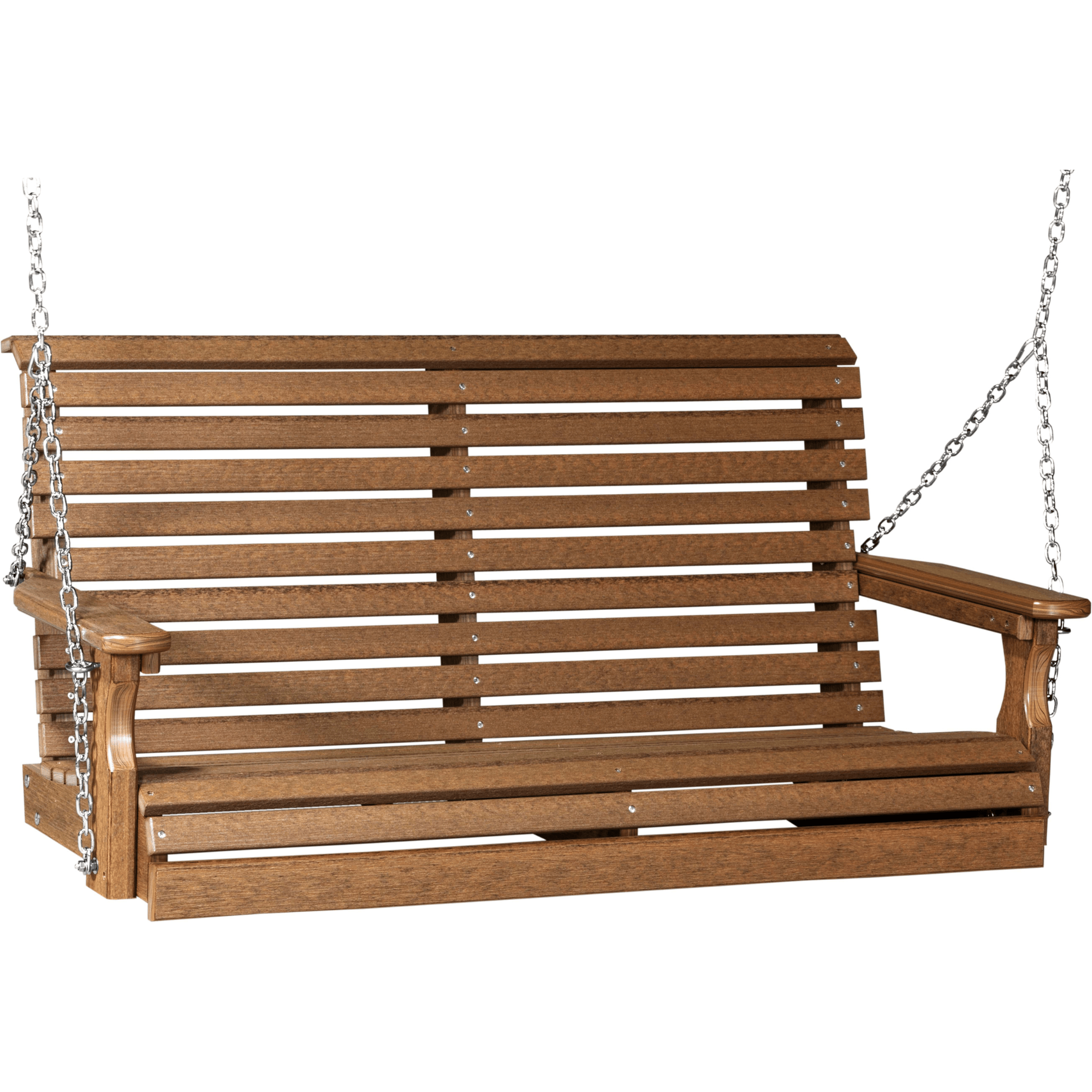 LuxCraft Rollback 4-Foot Poly Composite Porch Swing