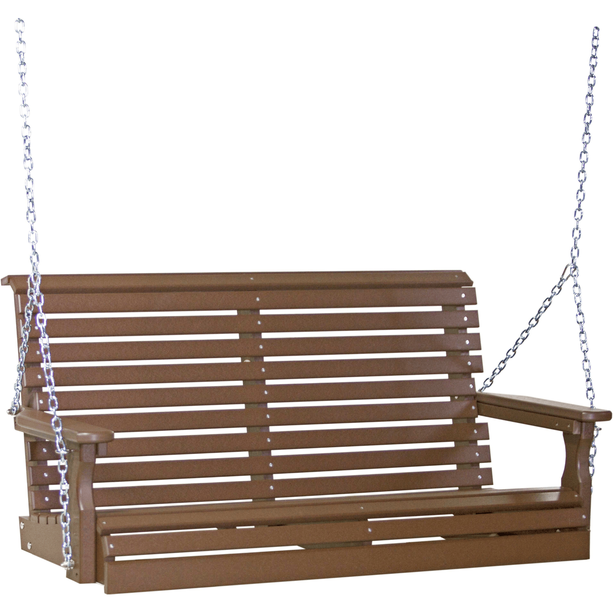 LuxCraft Rollback 4-Foot Poly Composite Porch Swing
