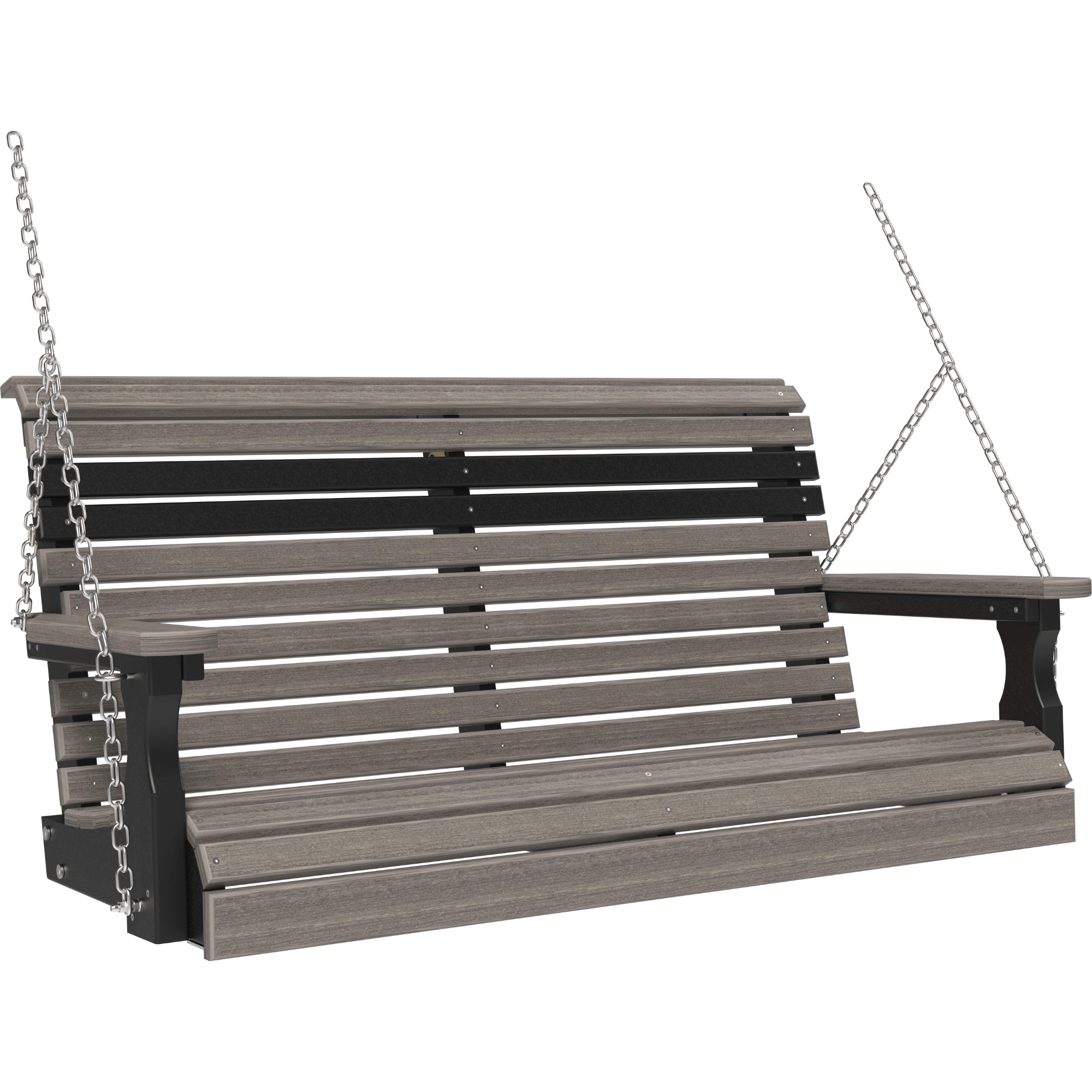 LuxCraft Rollback 4-Foot Poly Composite Porch Swing