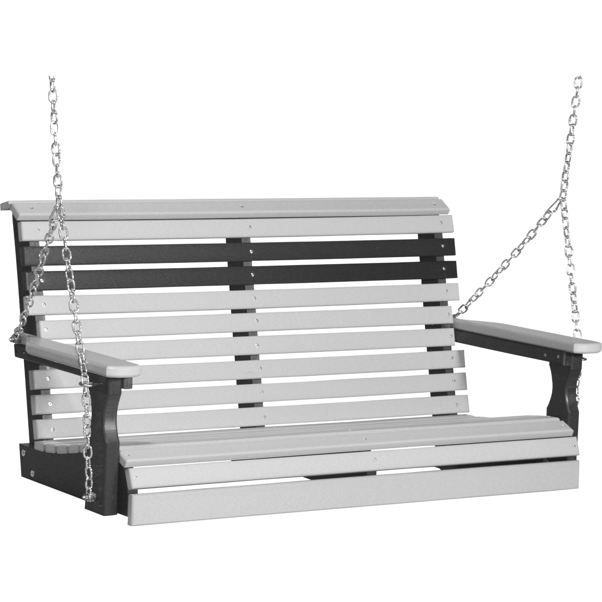 LuxCraft Rollback 4-Foot Poly Composite Porch Swing
