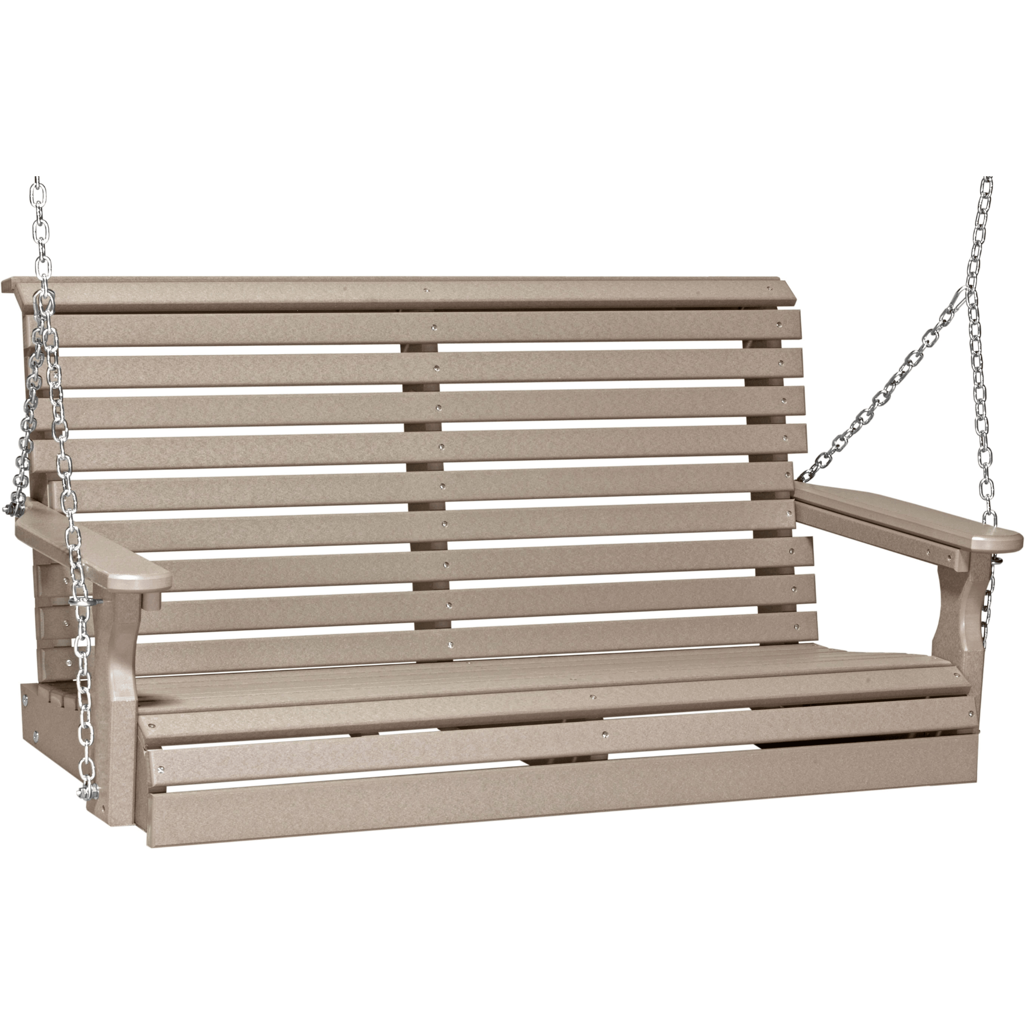 LuxCraft Rollback 4-Foot Poly Composite Porch Swing