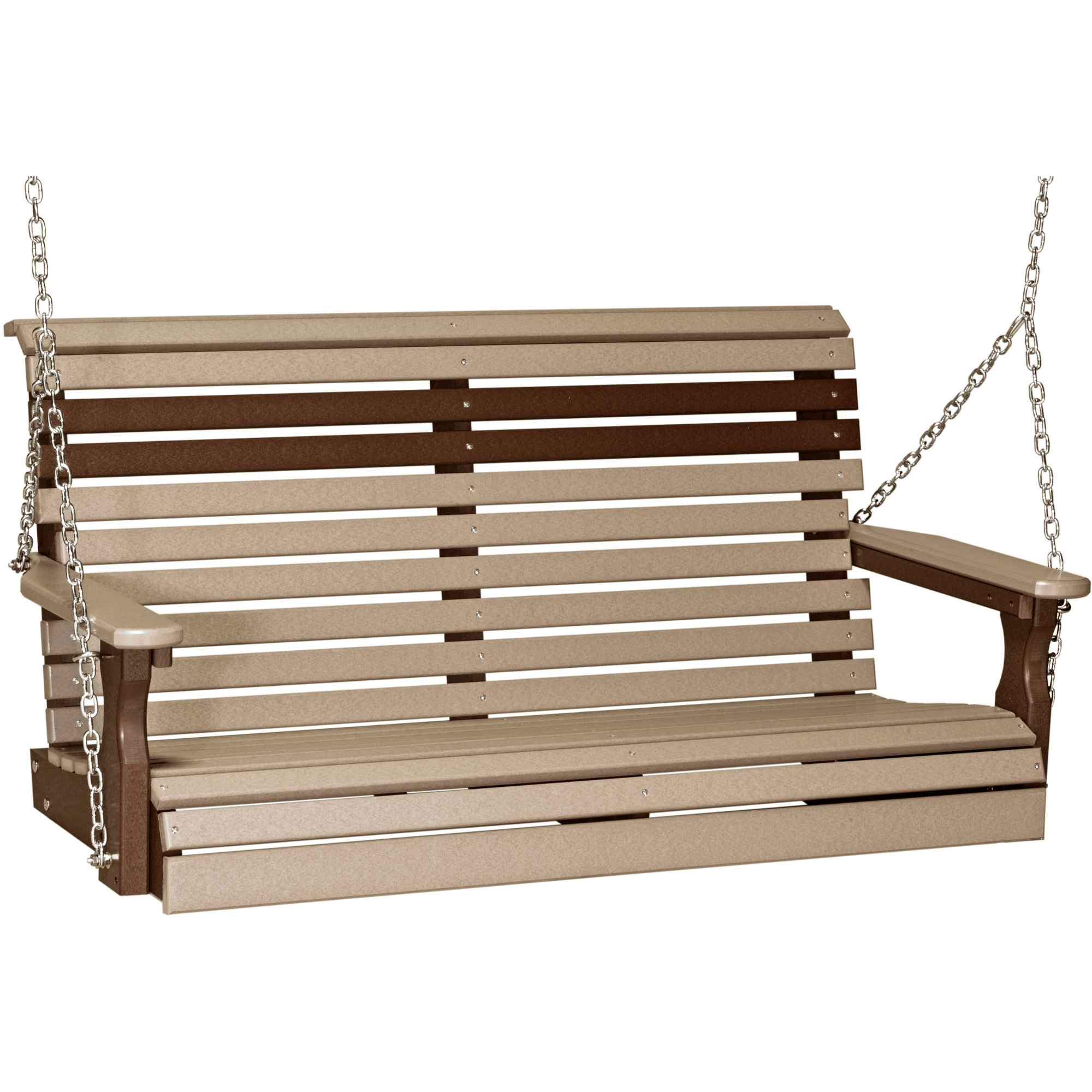 LuxCraft Rollback 4-Foot Poly Composite Porch Swing