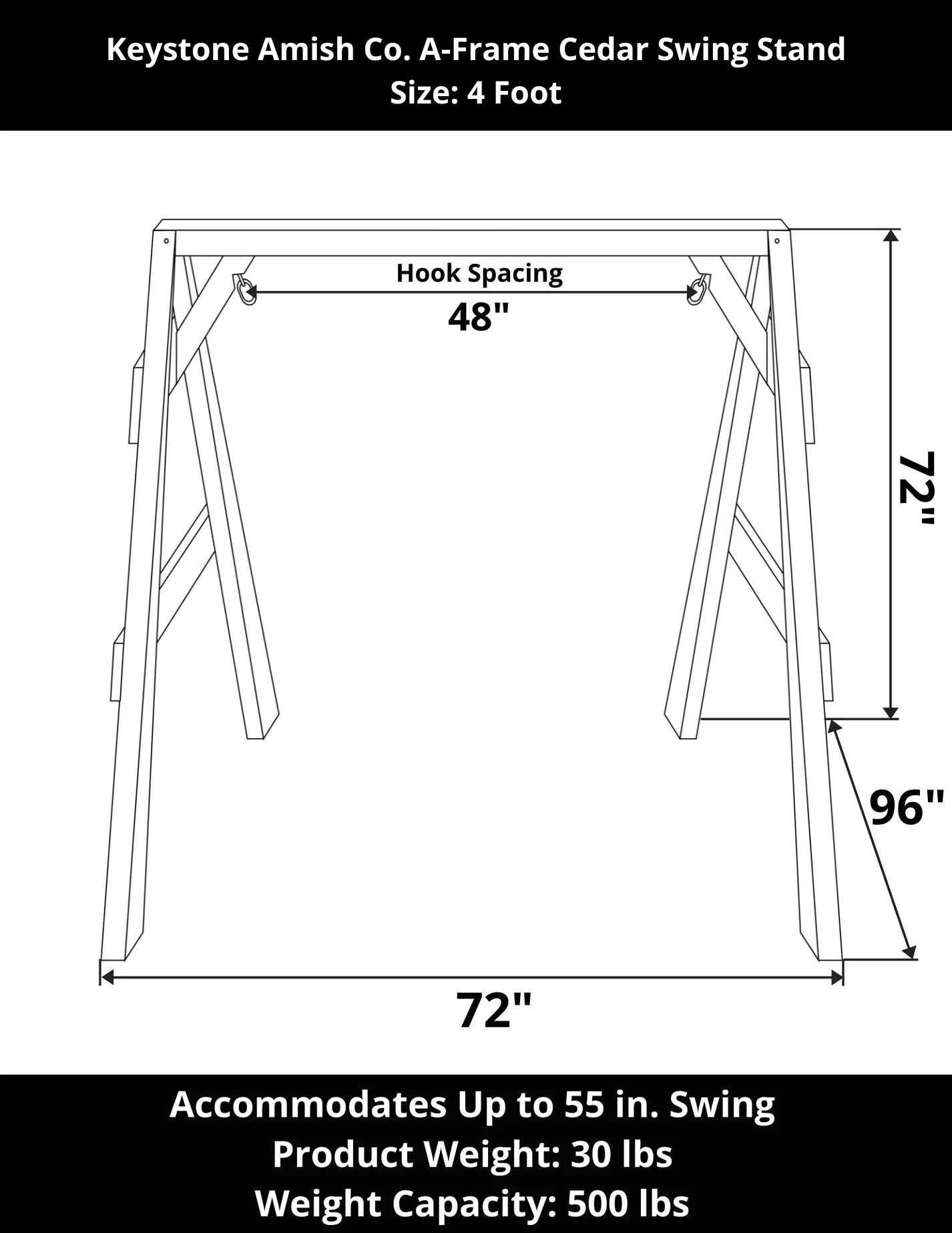 Keystone Amish Co. Red Cedar A-Frame