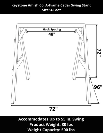 Keystone Amish Co. Red Cedar A-Frame