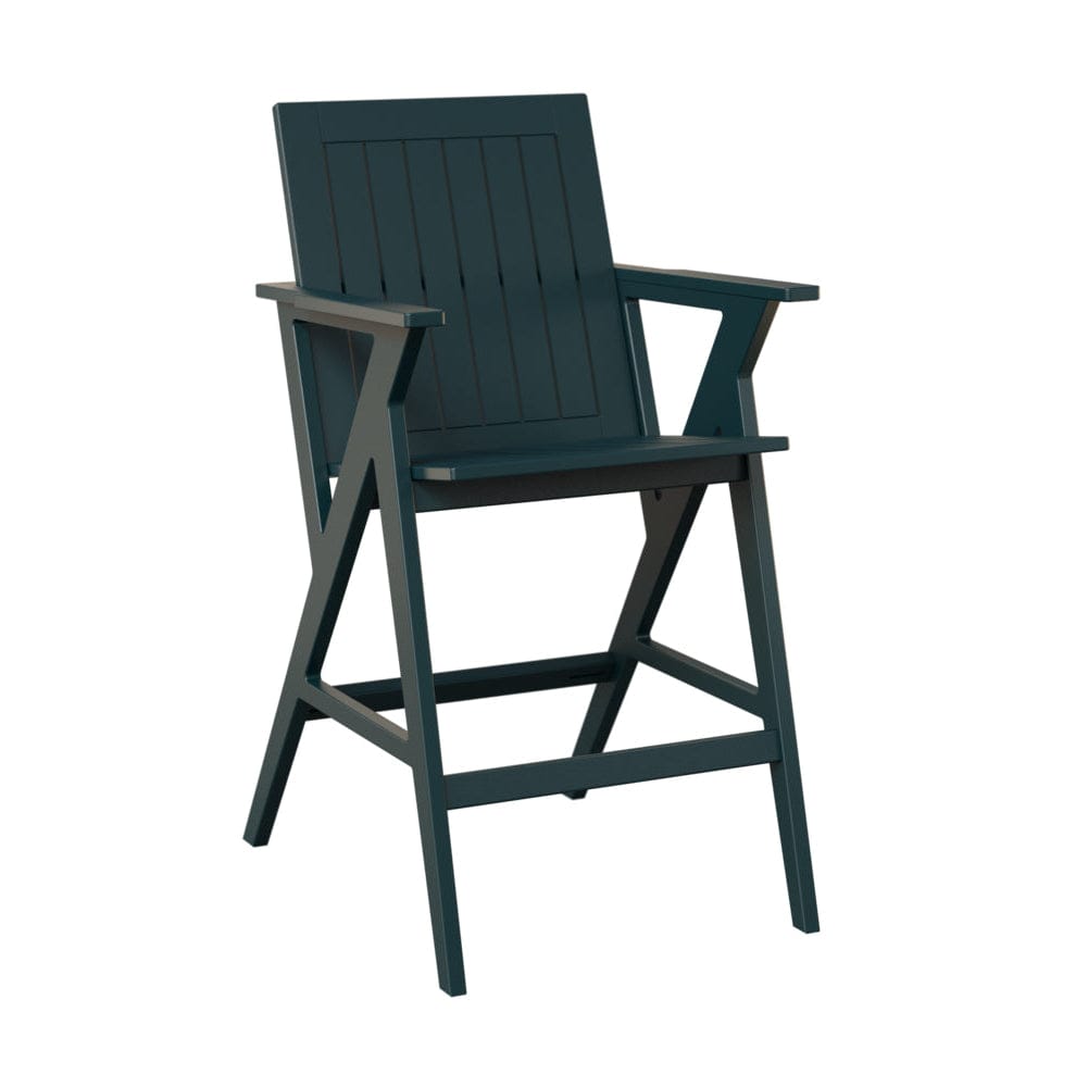 Berlin Gardens Kinsley Poly Lumber Outdoor Bar Arm Chair