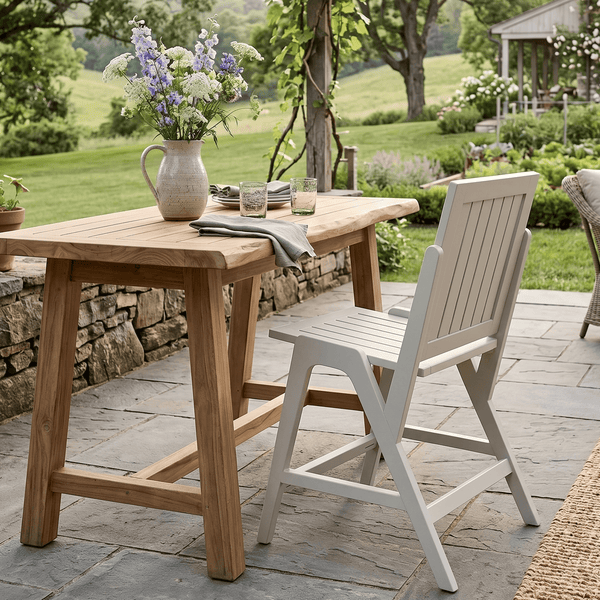 Berlin Gardens Kinsley Poly Lumber Outdoor Counter Side Chair